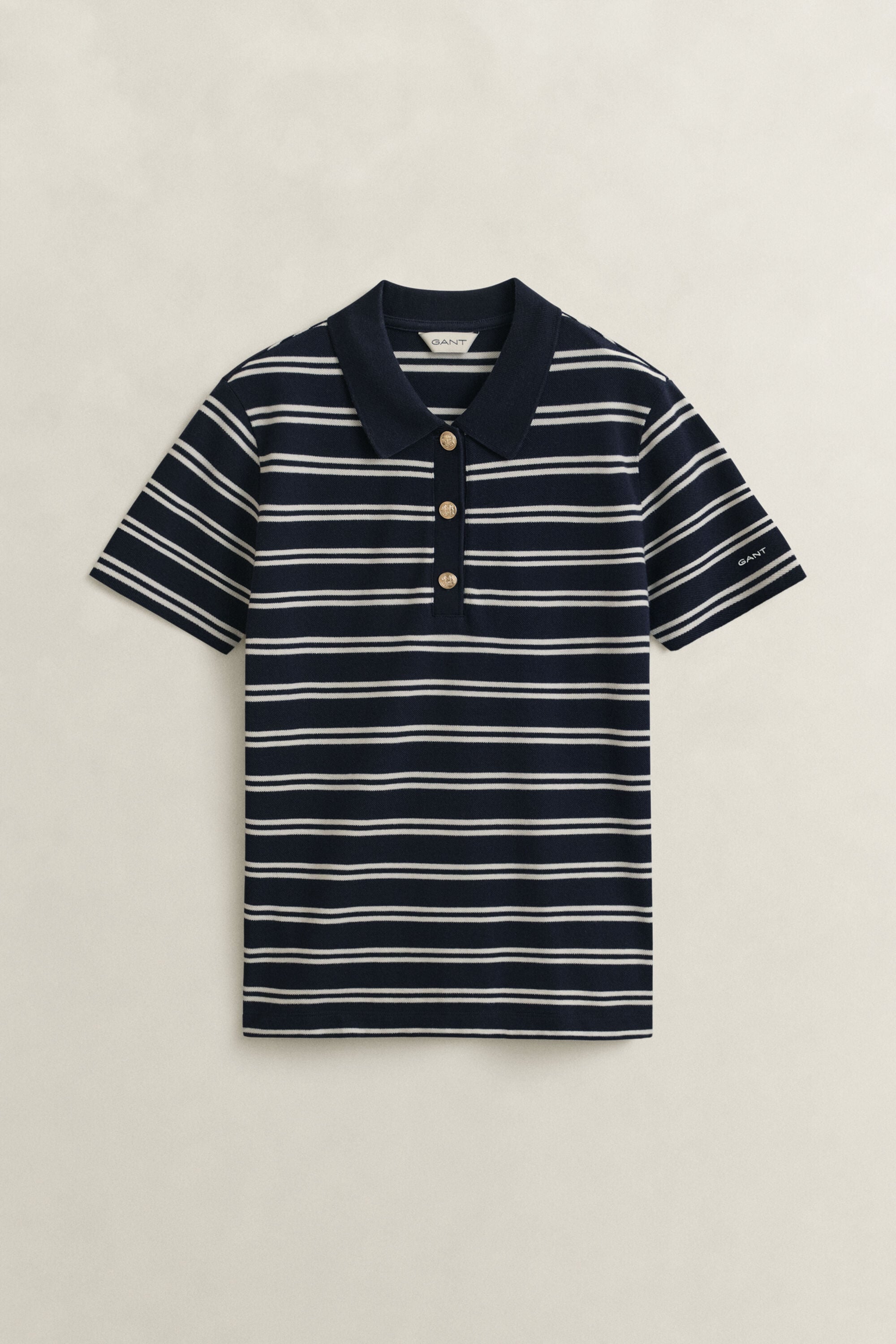 Polo en piqué à rayures
