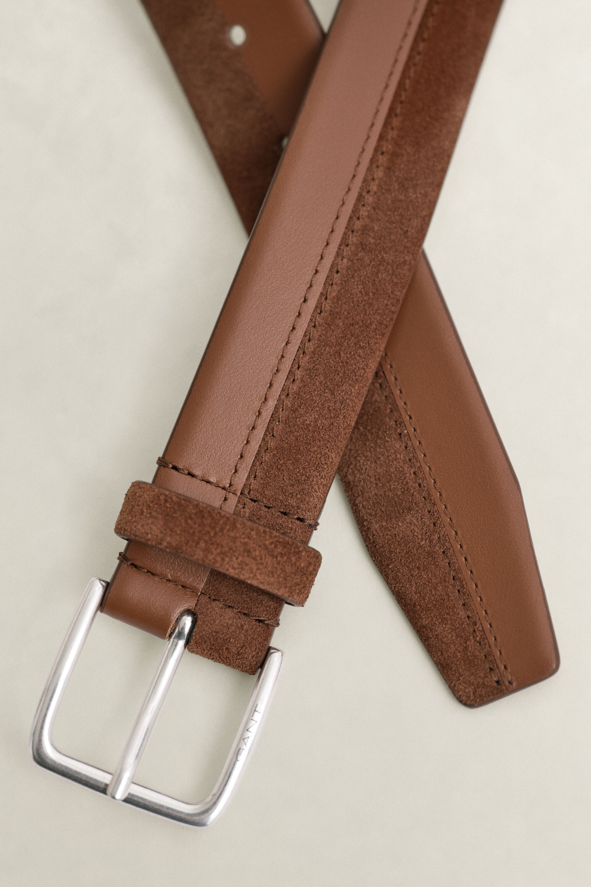 Ceinture en cuir et daim