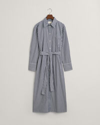 Robe-chemise en popeline à rayures