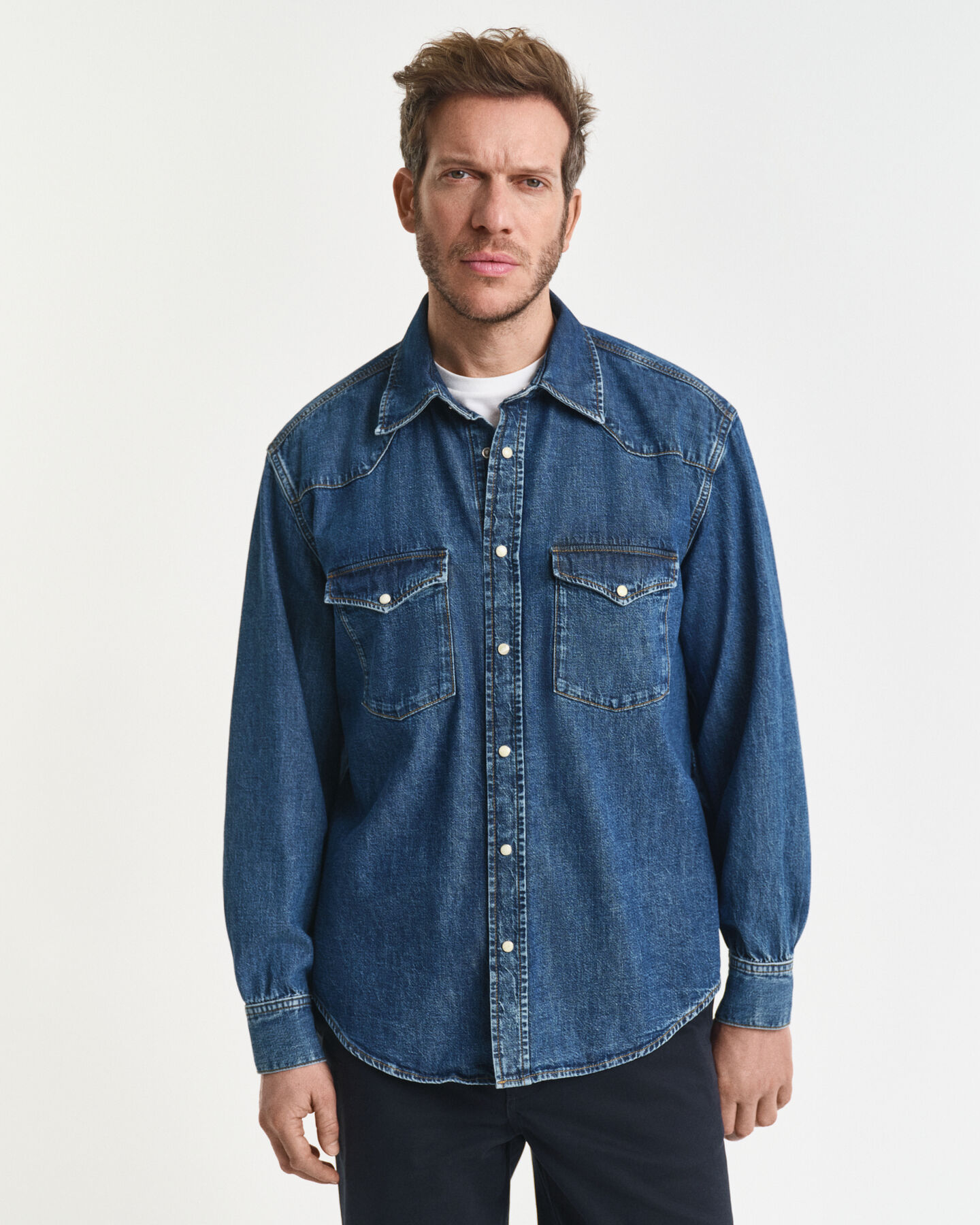 Chemise coupe décontractée en denim Rodeo