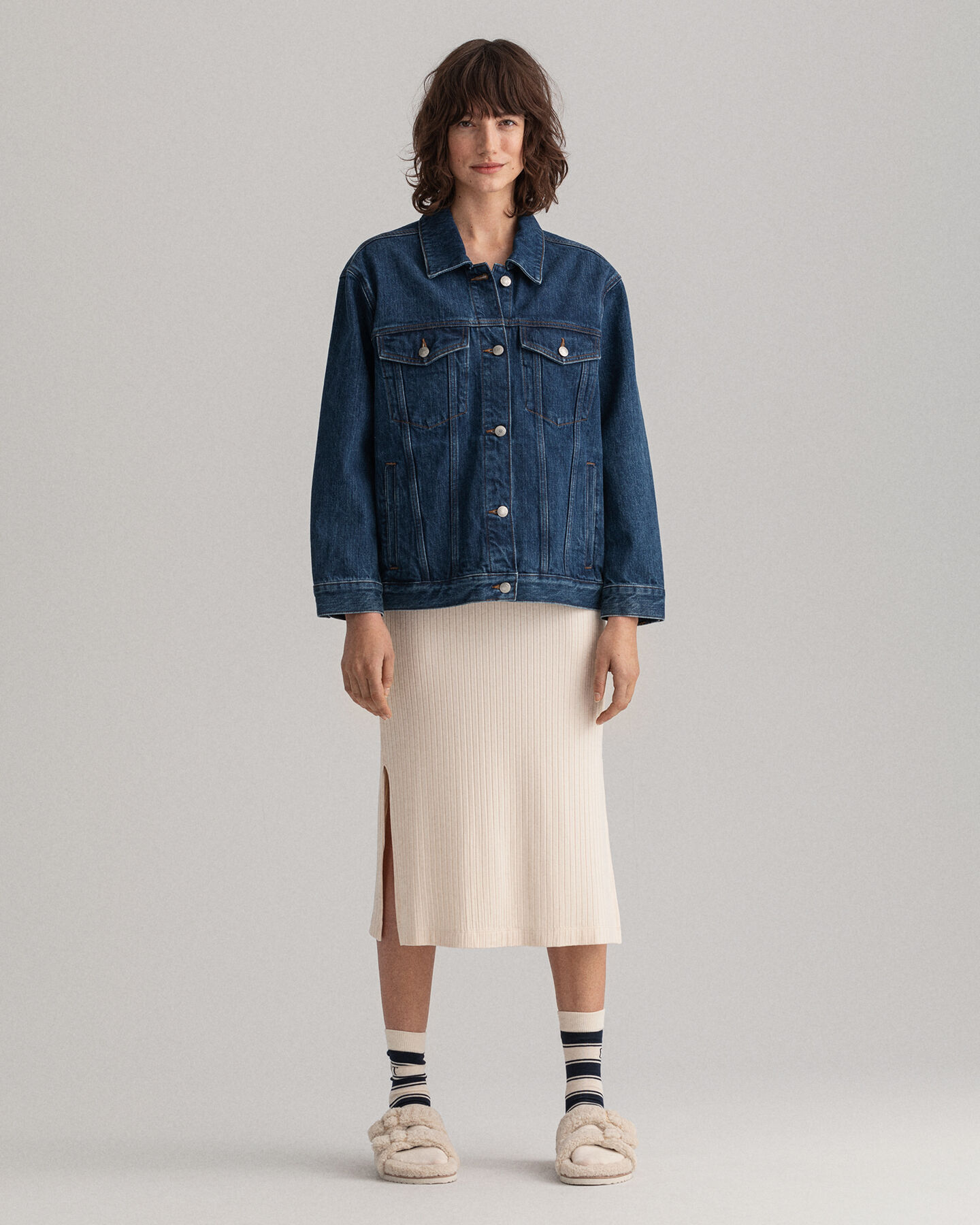 Veste en denim ultra-ample