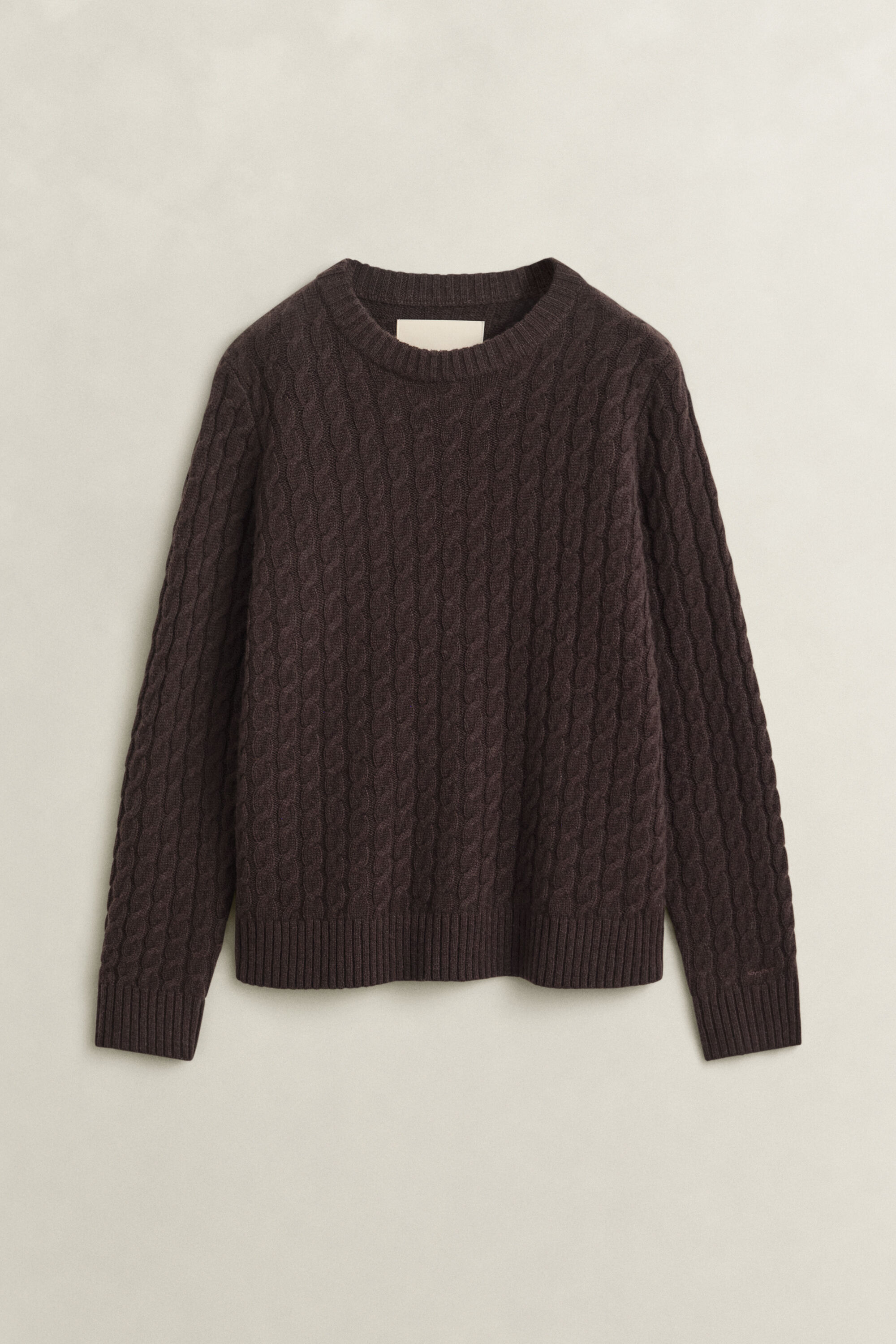 Pull en cachemire à maille torsadée