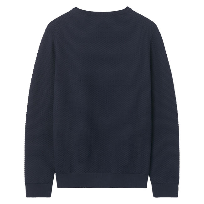 Pull ras du cou avec motif Triangle Texture