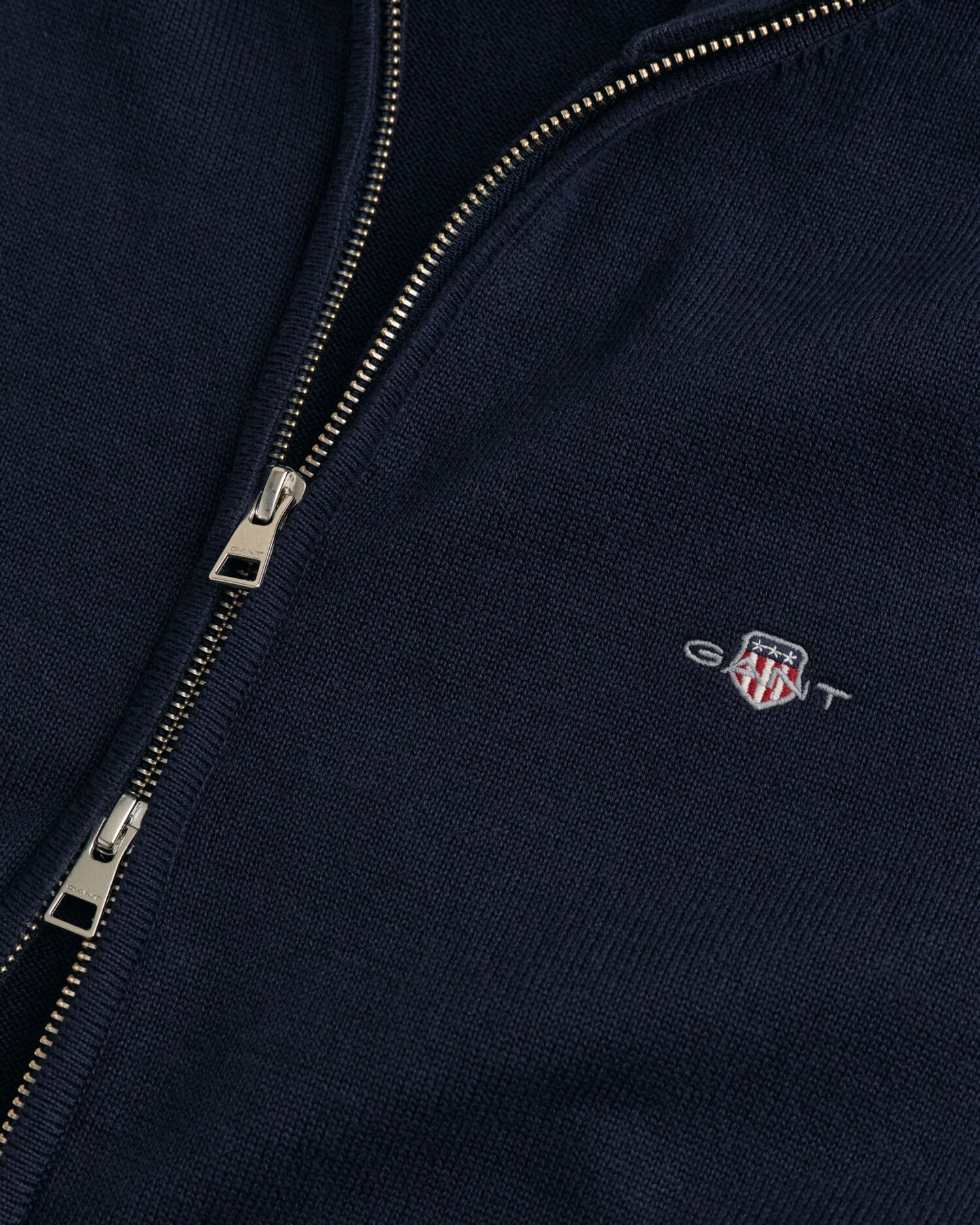 Cardigan zippé en coton décontracté