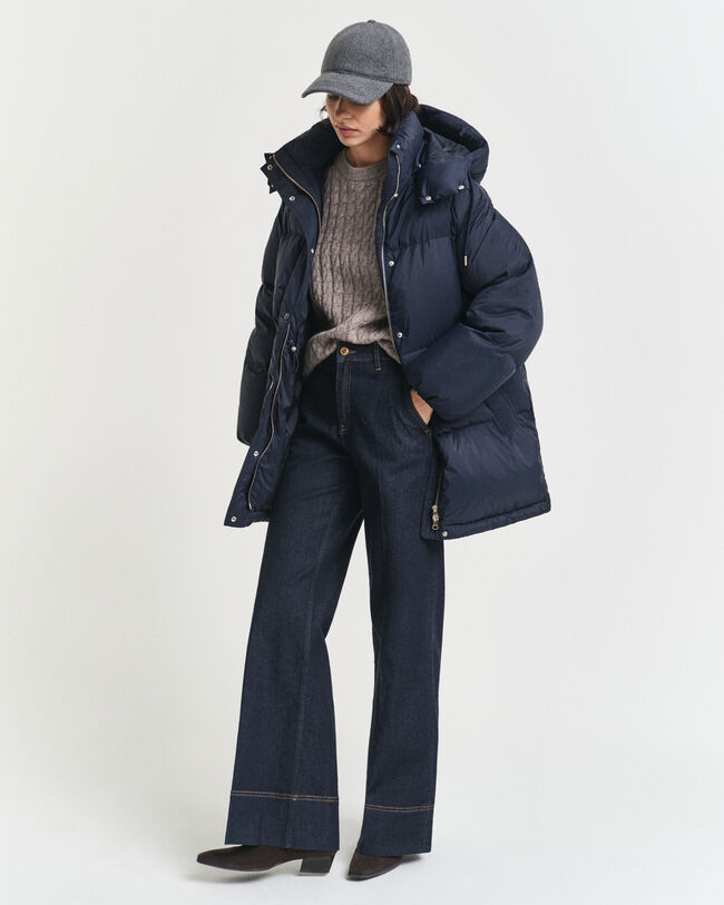 Doudoune mi-longue en duvet