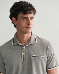 Polo en coton piqu&eacute; 2-Color Tipped