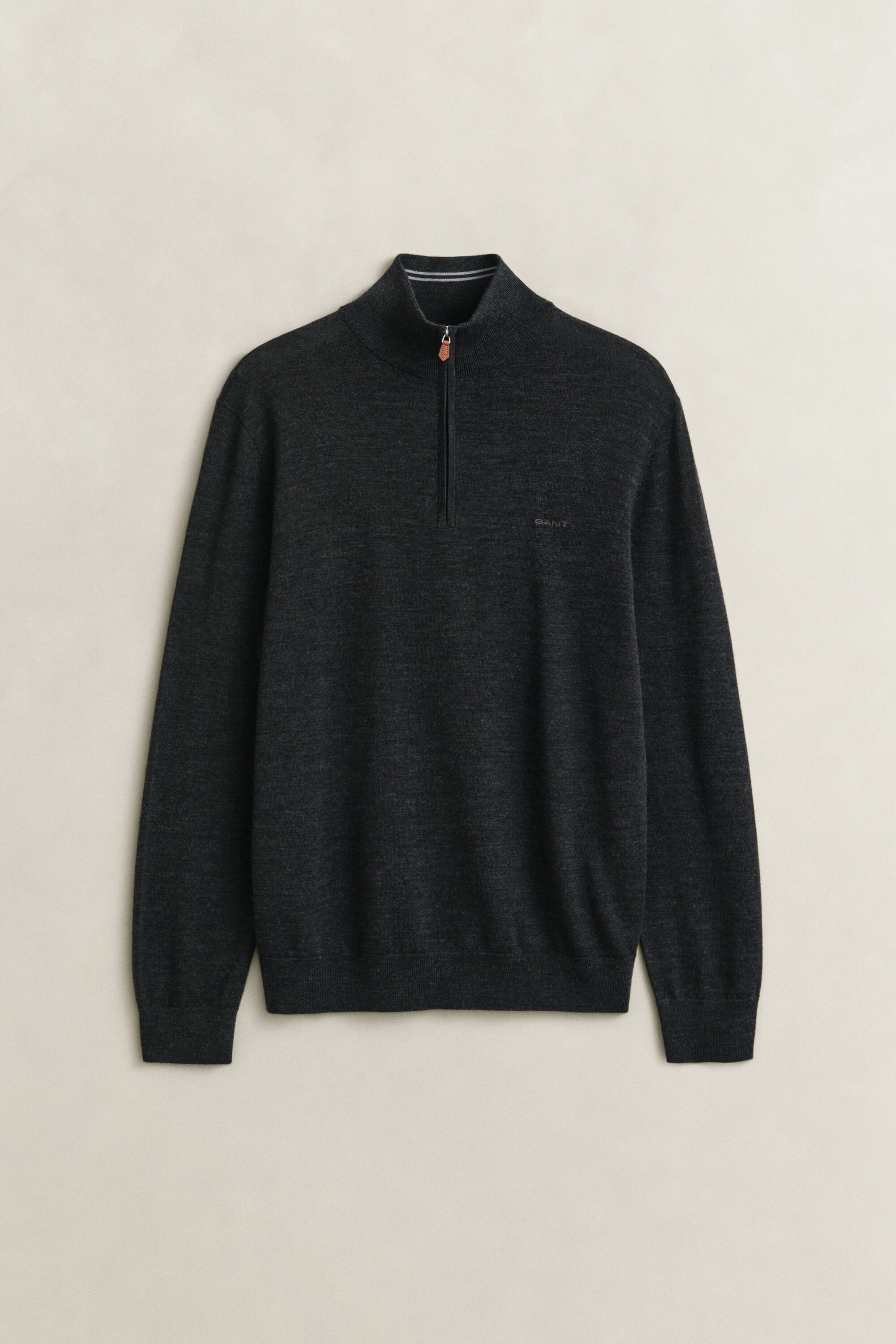 Pull à demi-zip en laine mérinos