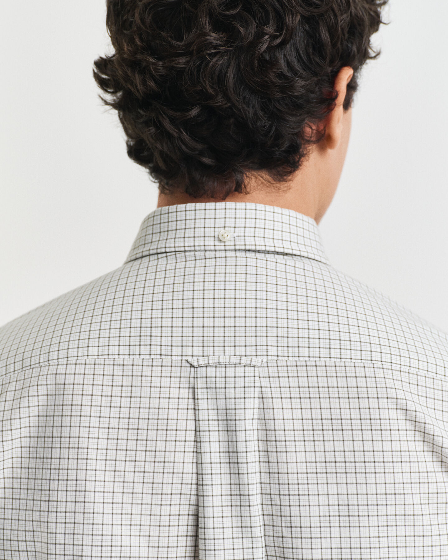 Chemise classique coupe regular en popeline à carreaux