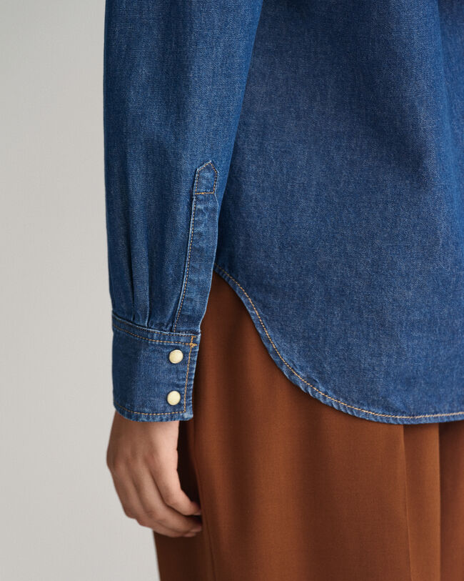 Chemise regular fit en denim