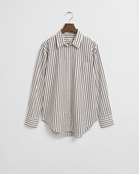 Chemise coupe décontractée classique en popeline à rayures