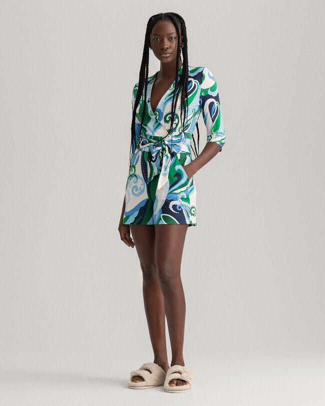 Combishort à motif cachemire