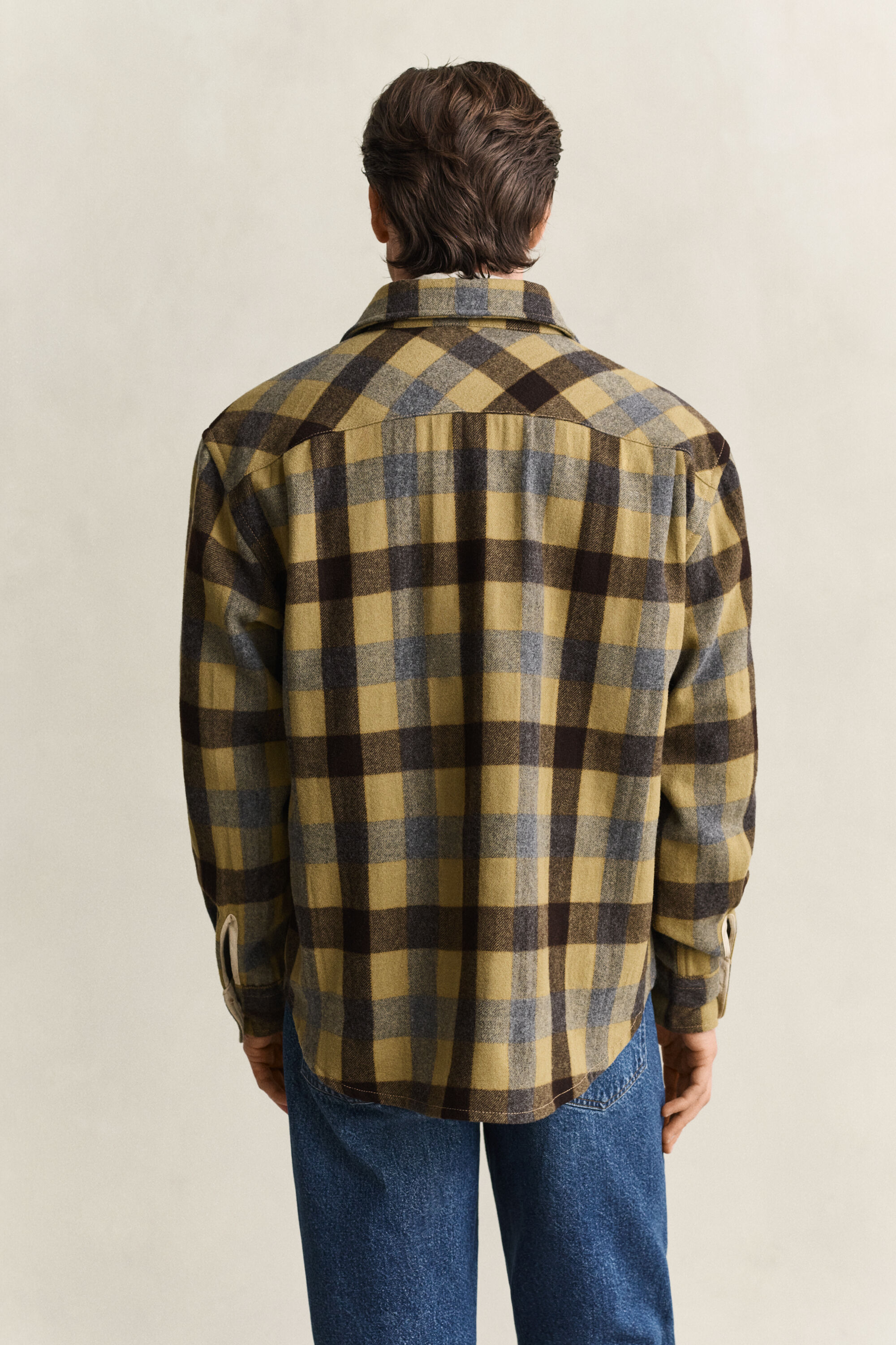 Chemise en laine à carreaux