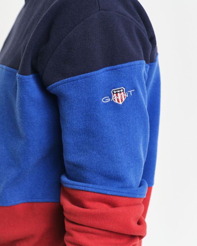 Sweat-shirt ras du cou en colour-block