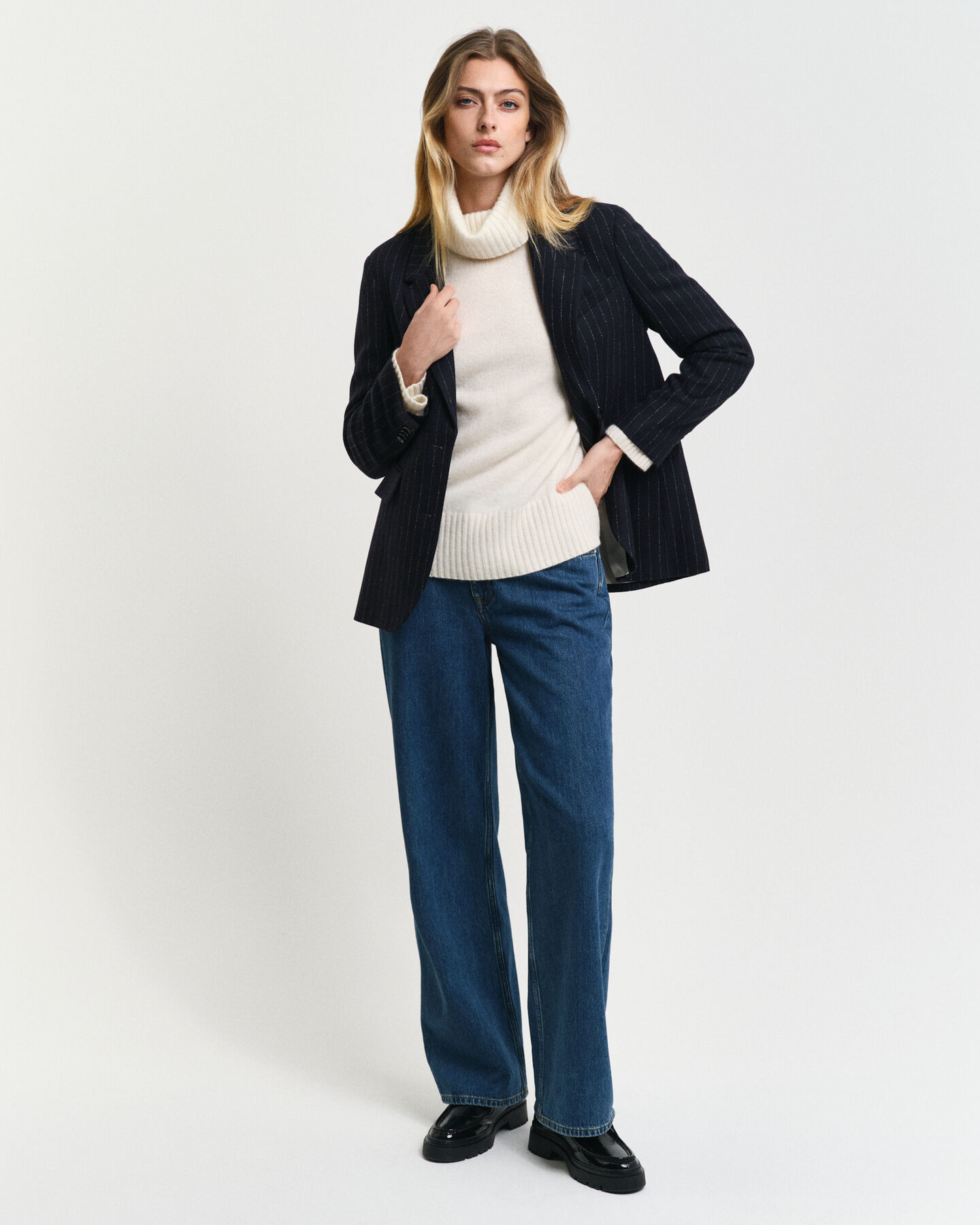 Pull col roulé en cachemire