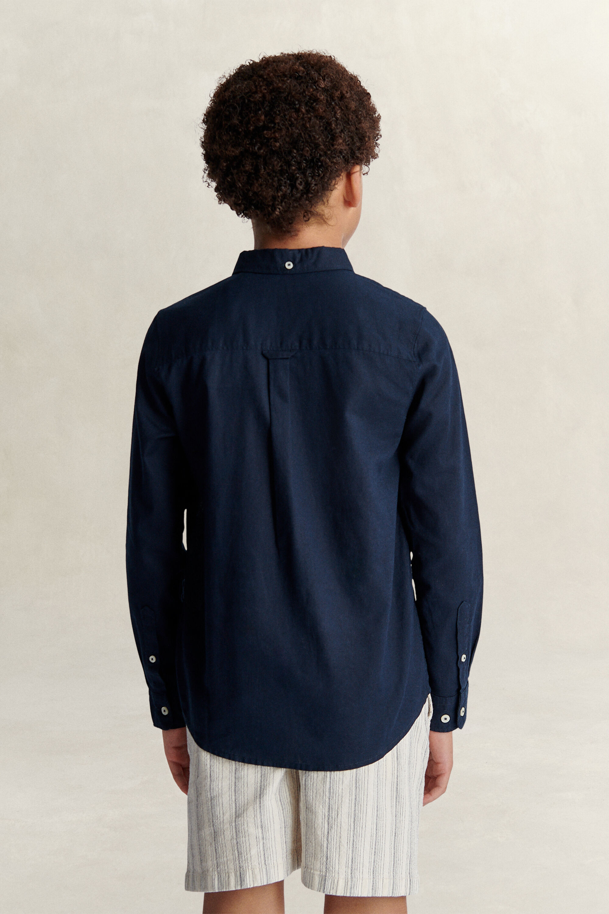 Chemise en lin mélangé Ado Garçon
