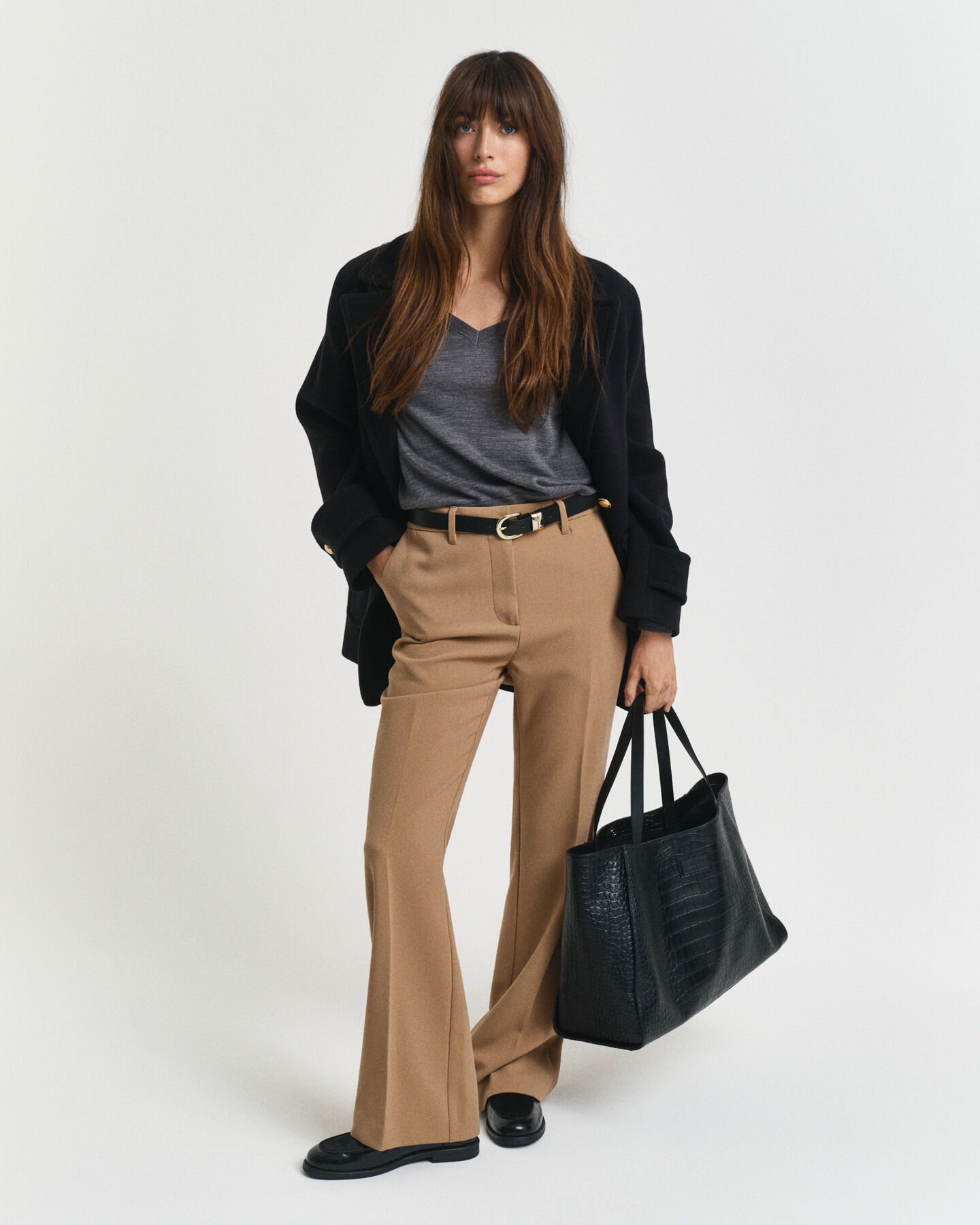 Pull col V en laine mérinos extrafine