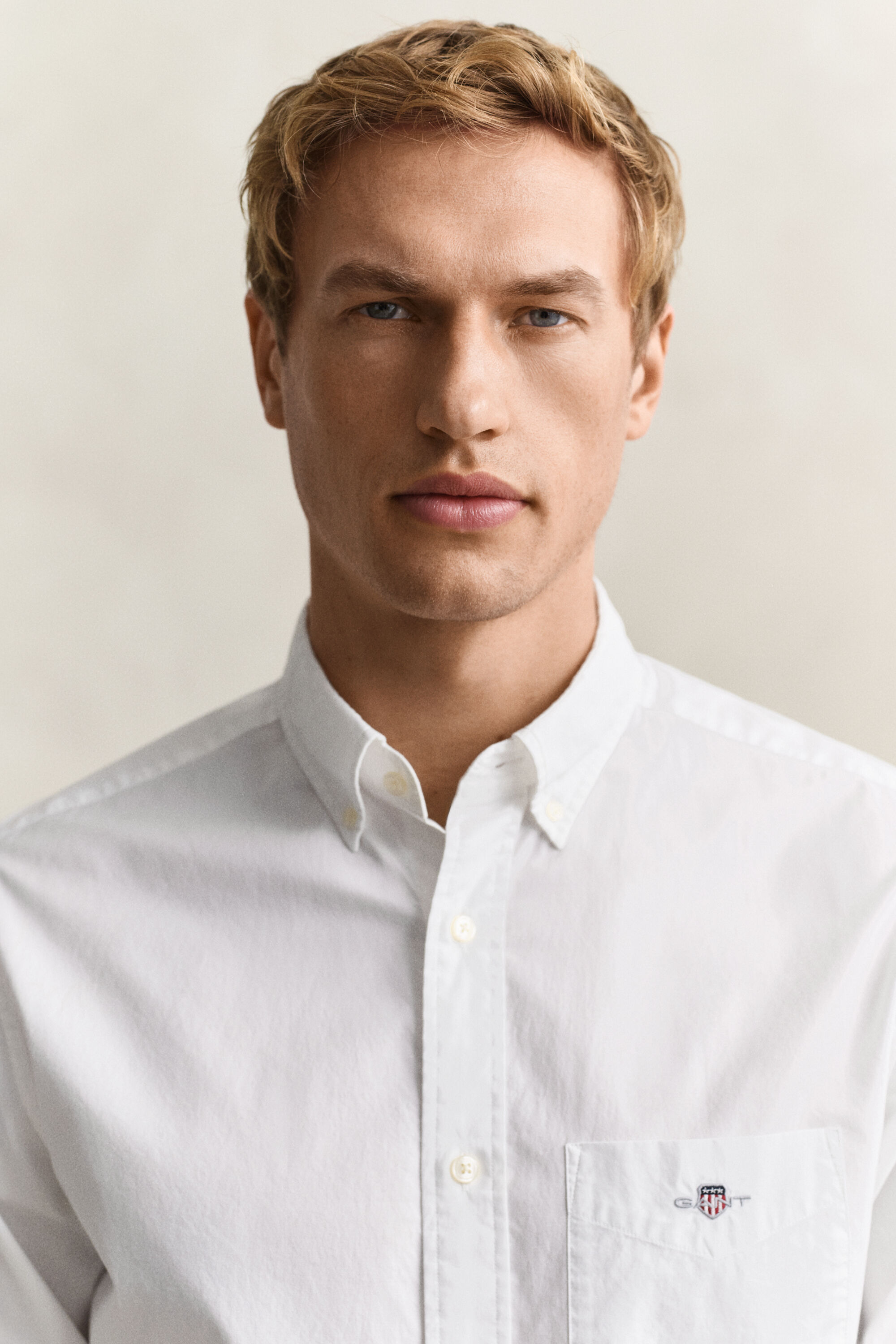 Chemise coupe regular en popeline classique