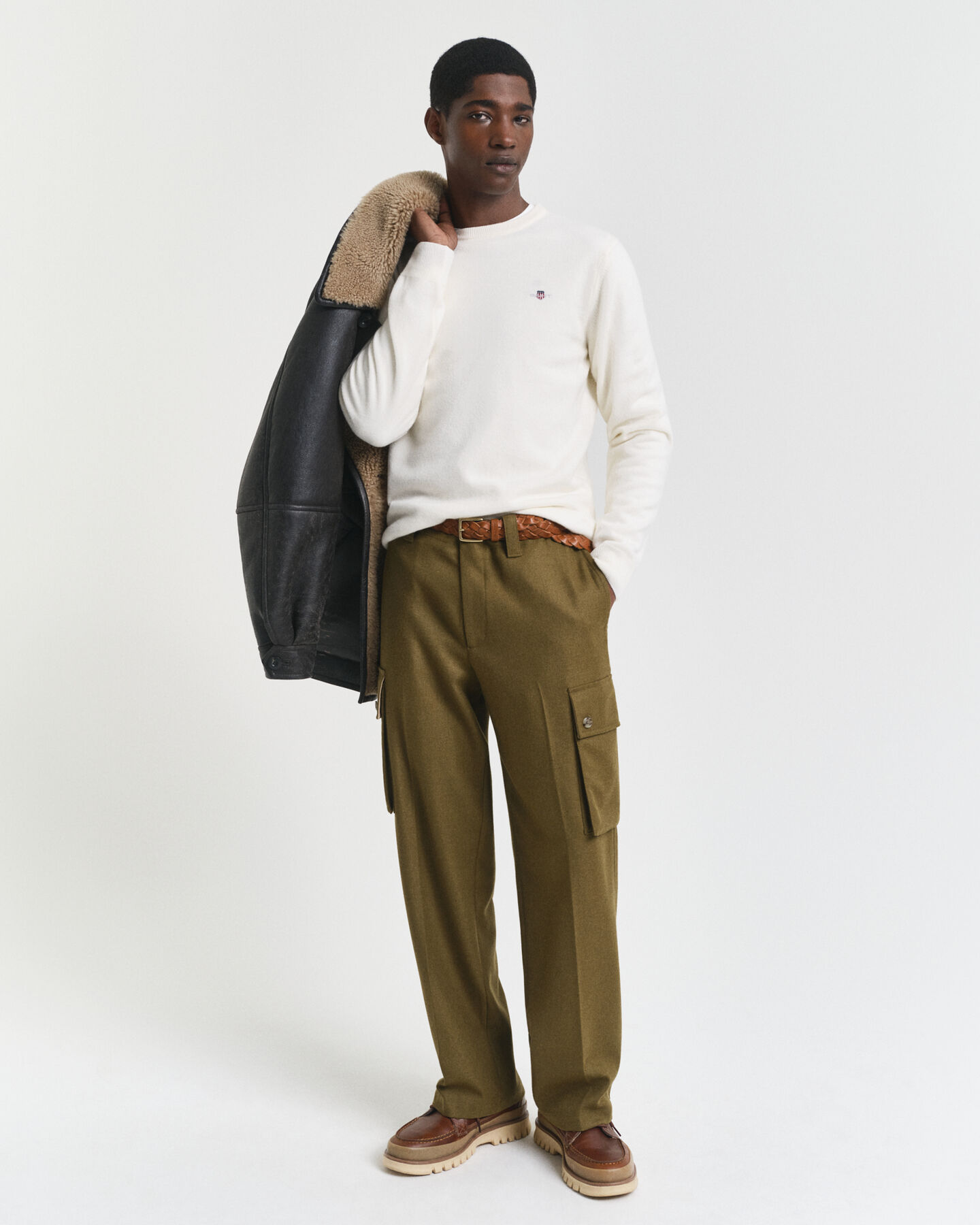 Pull col rond en laine d'agneau ultrafine