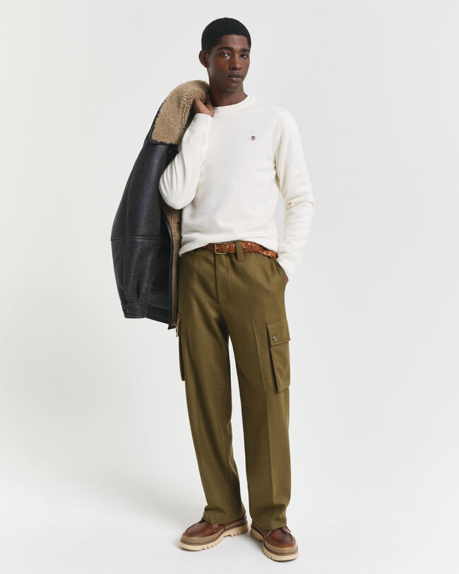 Pull col rond en laine d'agneau ultrafine