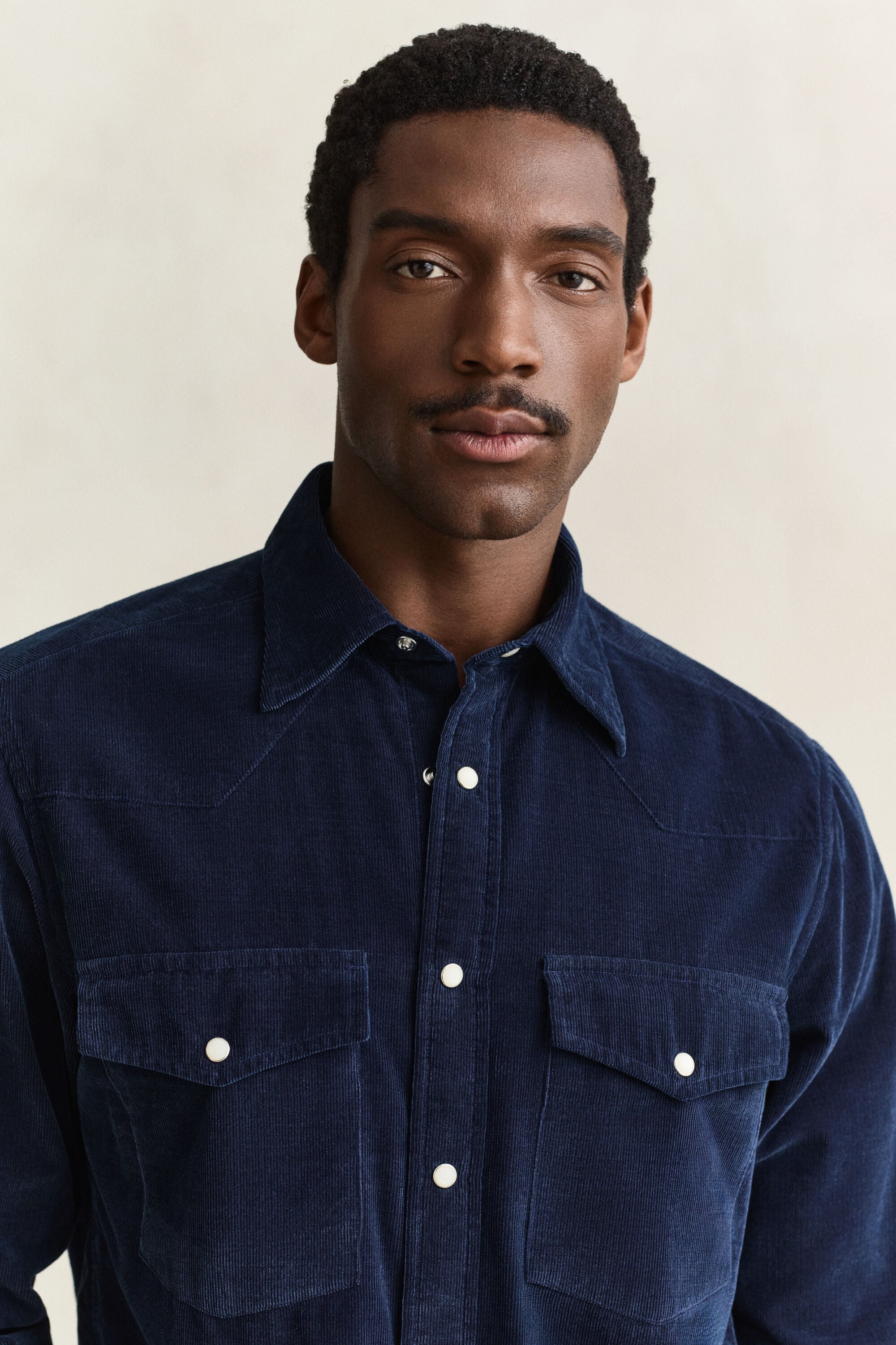 Chemise rodéo en velours côtelé
