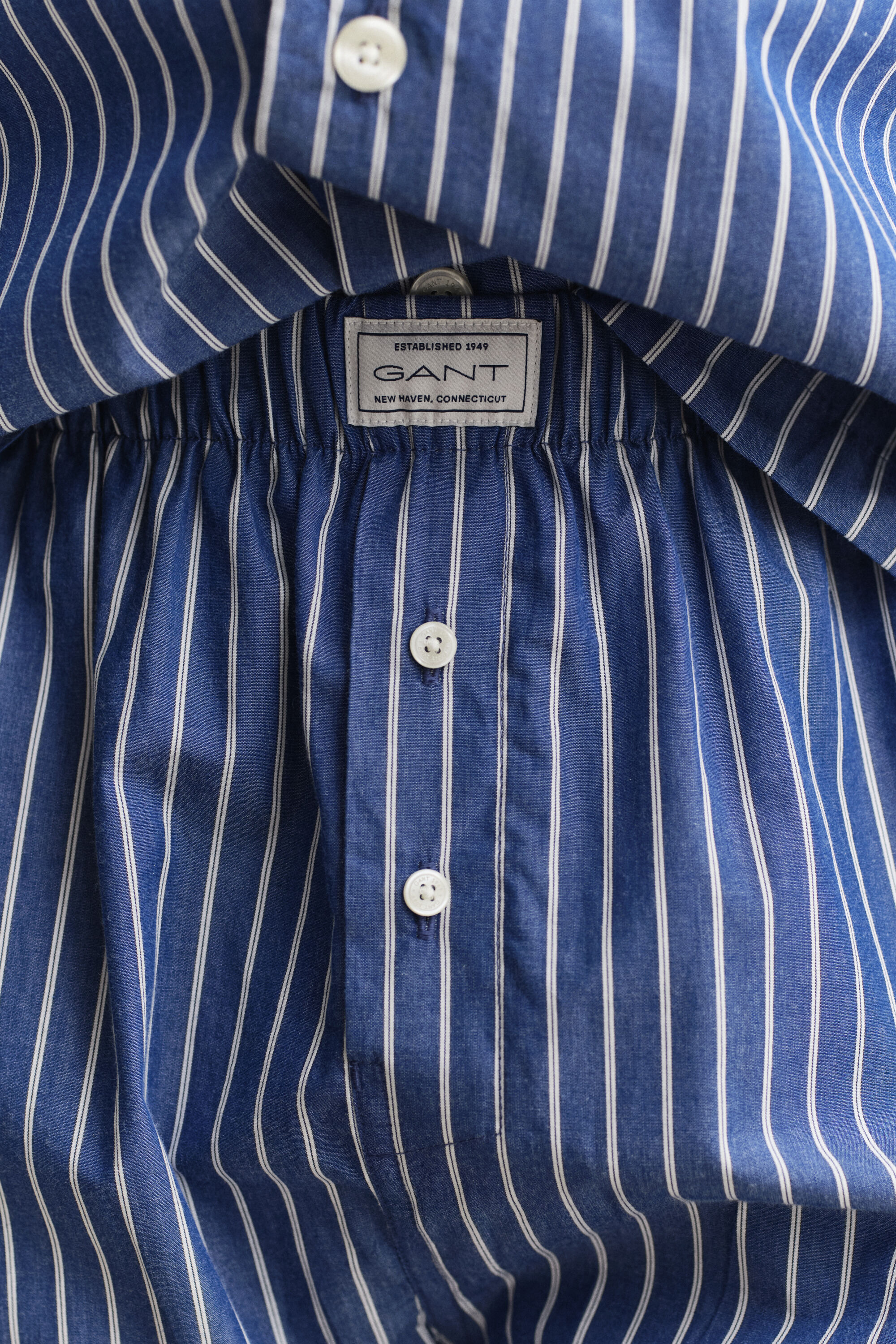 Pyjama en popeline à rayures