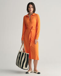 Robe-chemise slim fit en jersey