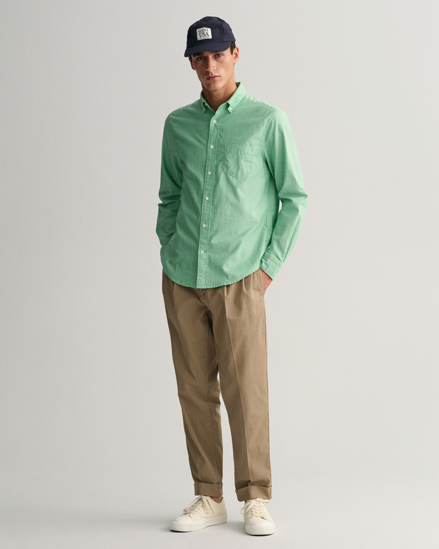 Chemise regular fit en coton Oxford Archive