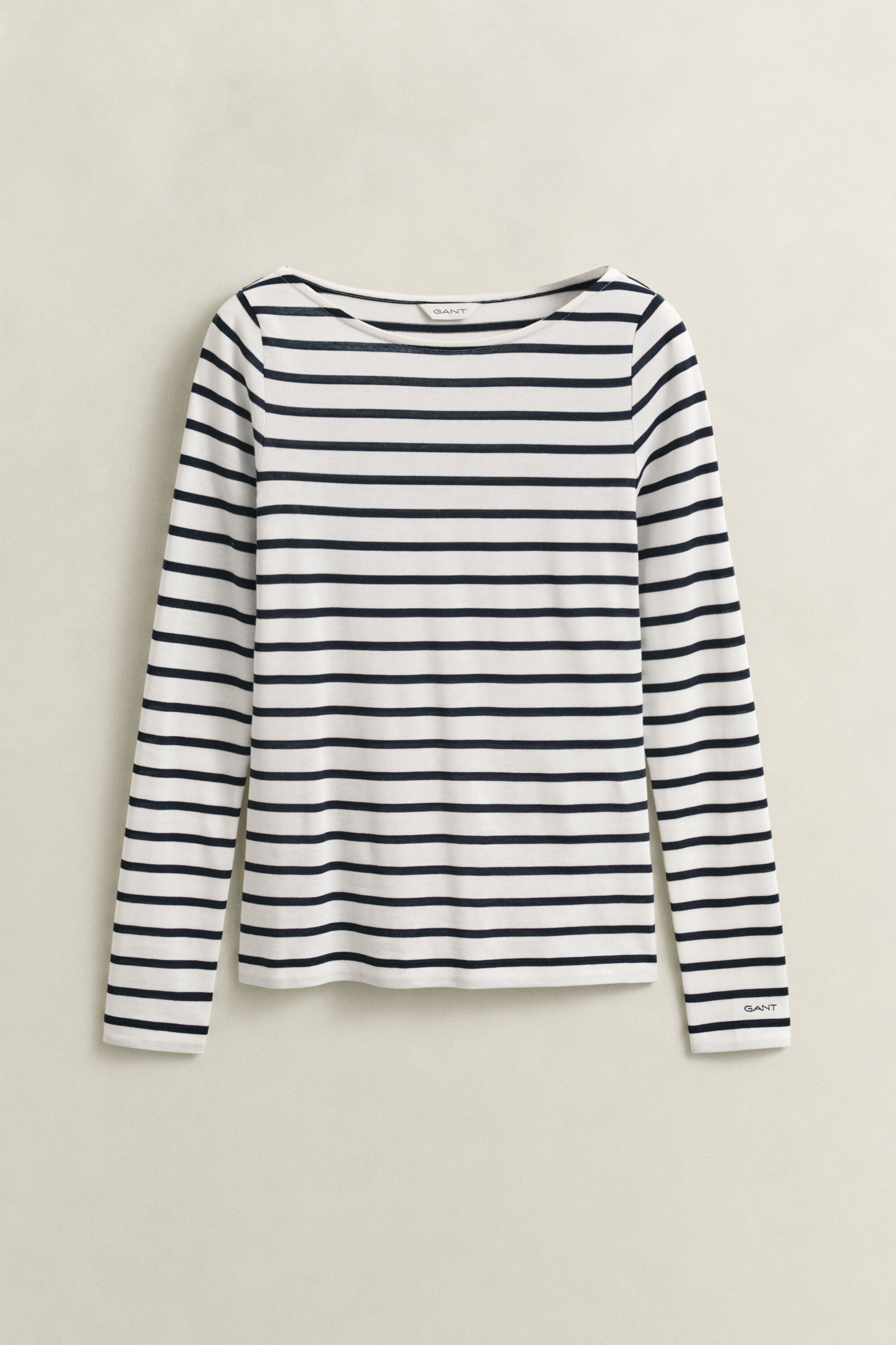 T-shirt à manches longues et rayures marinières