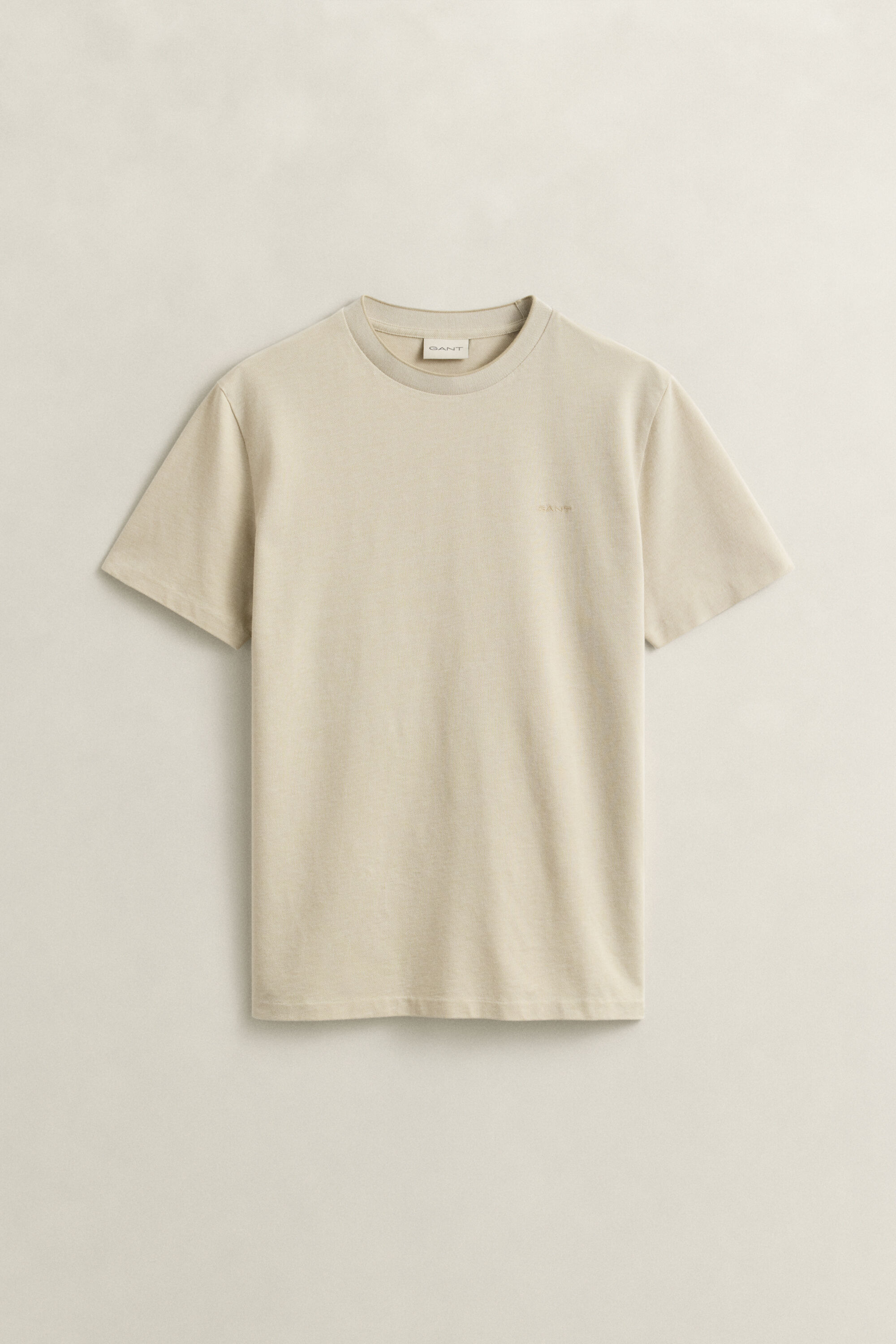 T-shirt bicolore en coton piqué