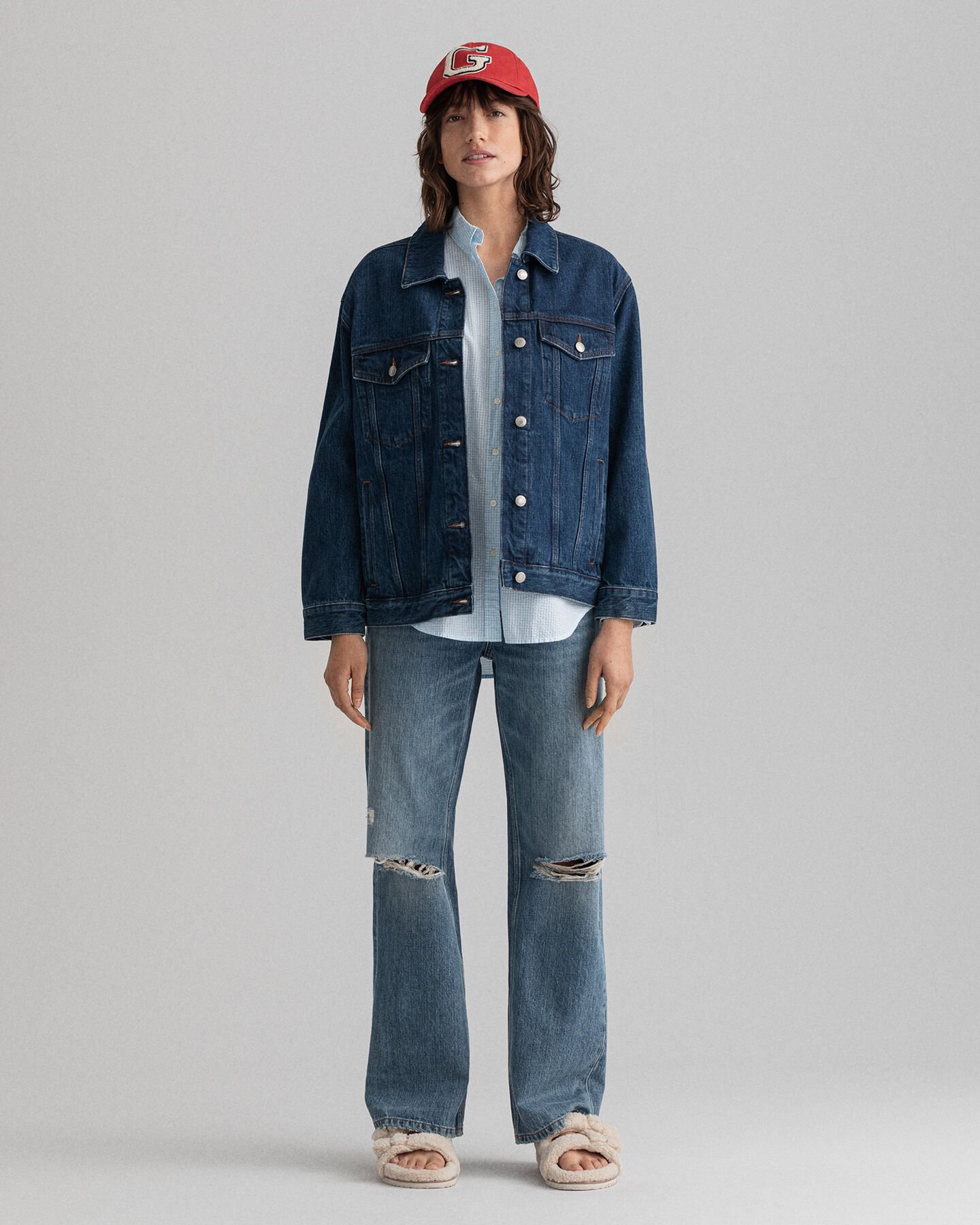 Chemise relaxed fit à carreaux vichy