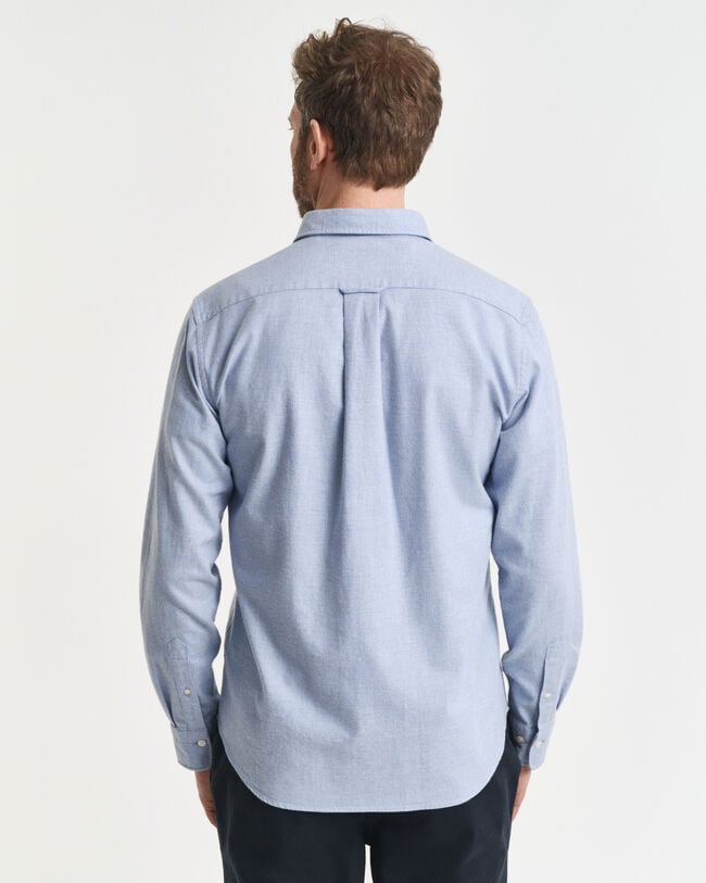 Chemise coupe regular en flanelle chinée