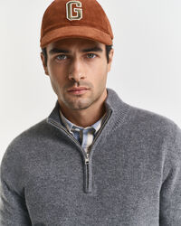 Pull à demi-zip en cachemire