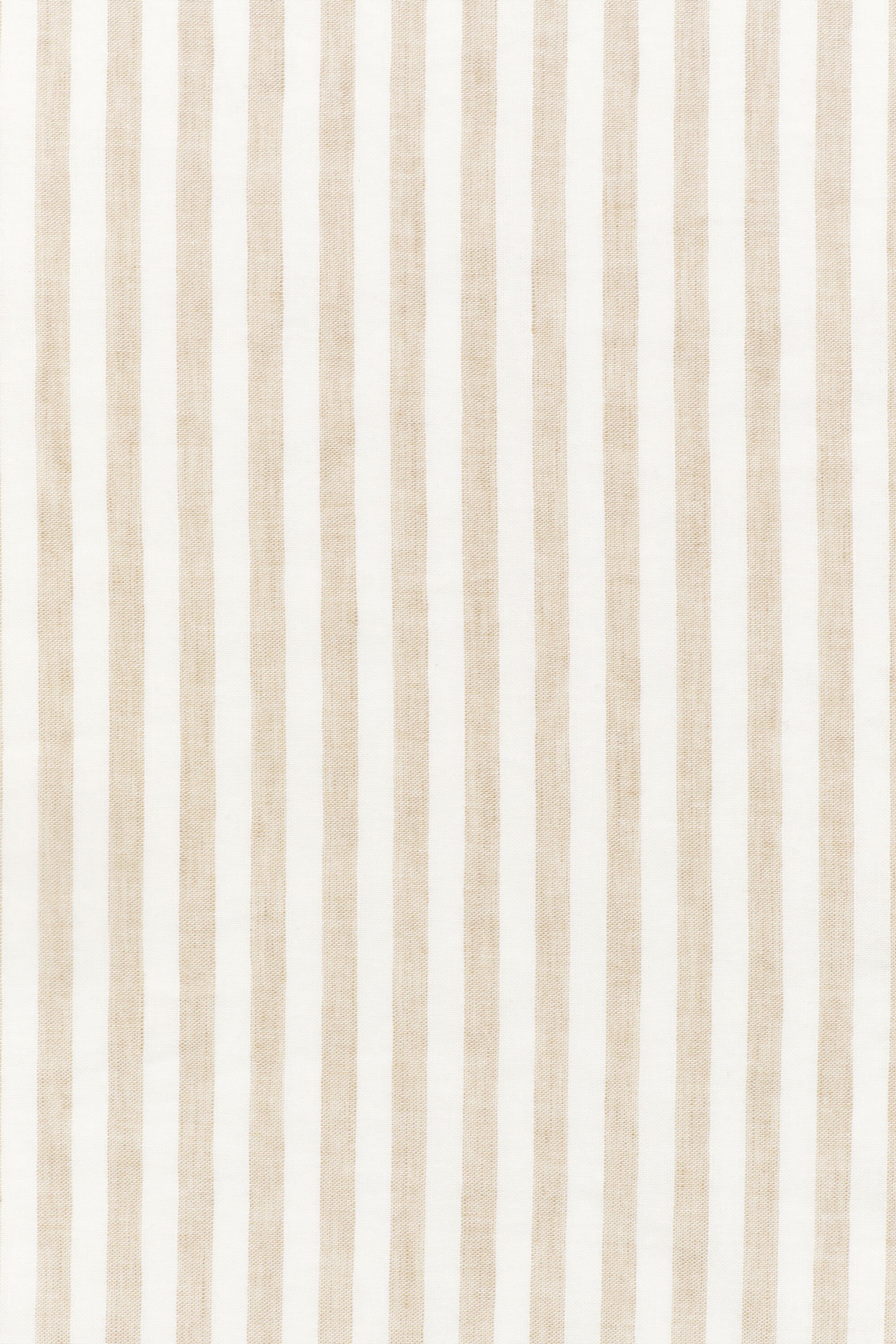 Housse de couette double en coton et lin à rayures