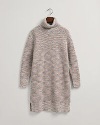 Robe col roul&eacute; multicolore