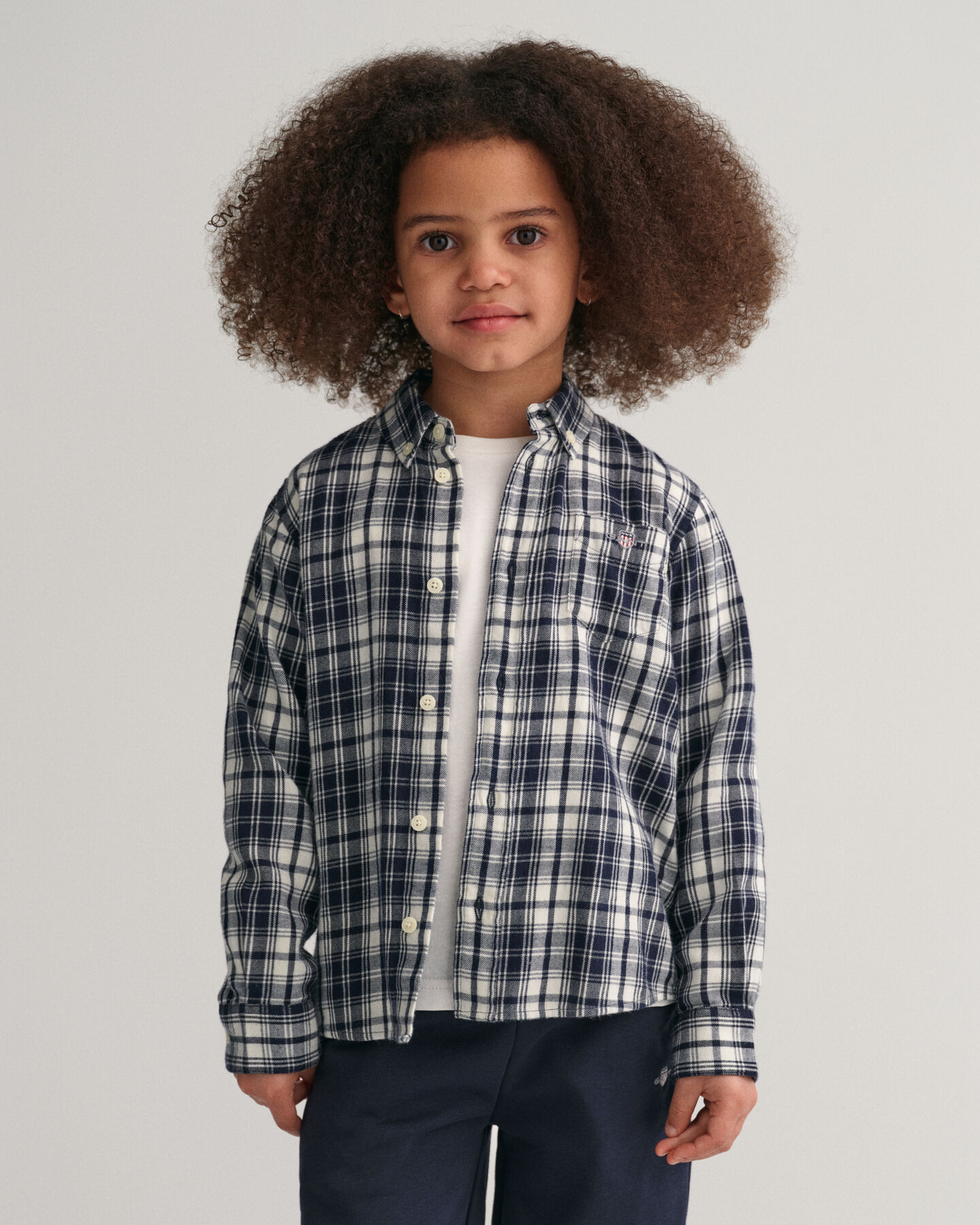 Chemise regular fit en flanelle &agrave; carreaux Kids