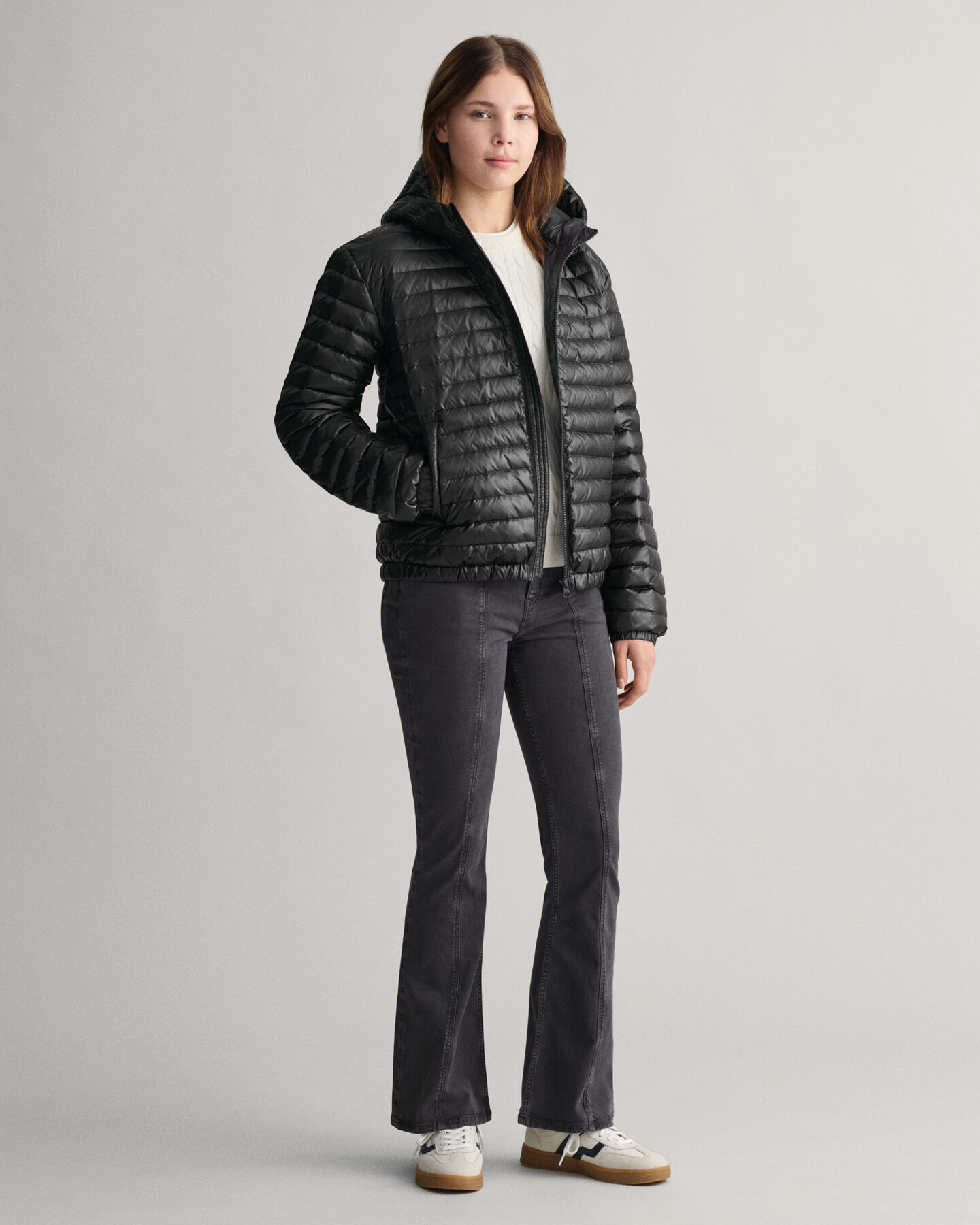 Doudoune l&eacute;g&egrave;re rembourr&eacute;e en duvet Shiny Teens