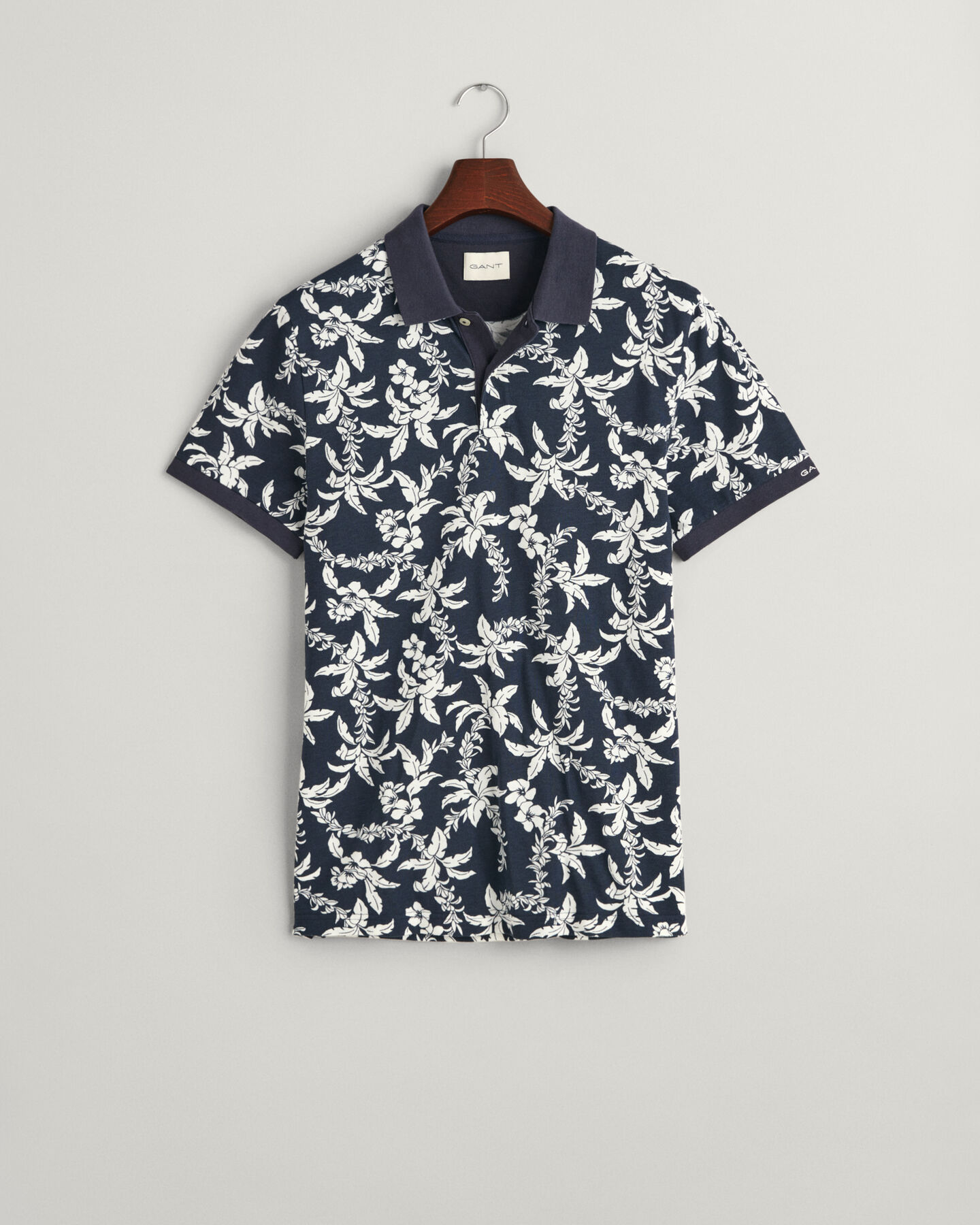 Polo en coton piqué Palm Lei Print