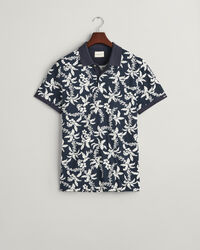 Polo en coton piqué Palm Lei Print