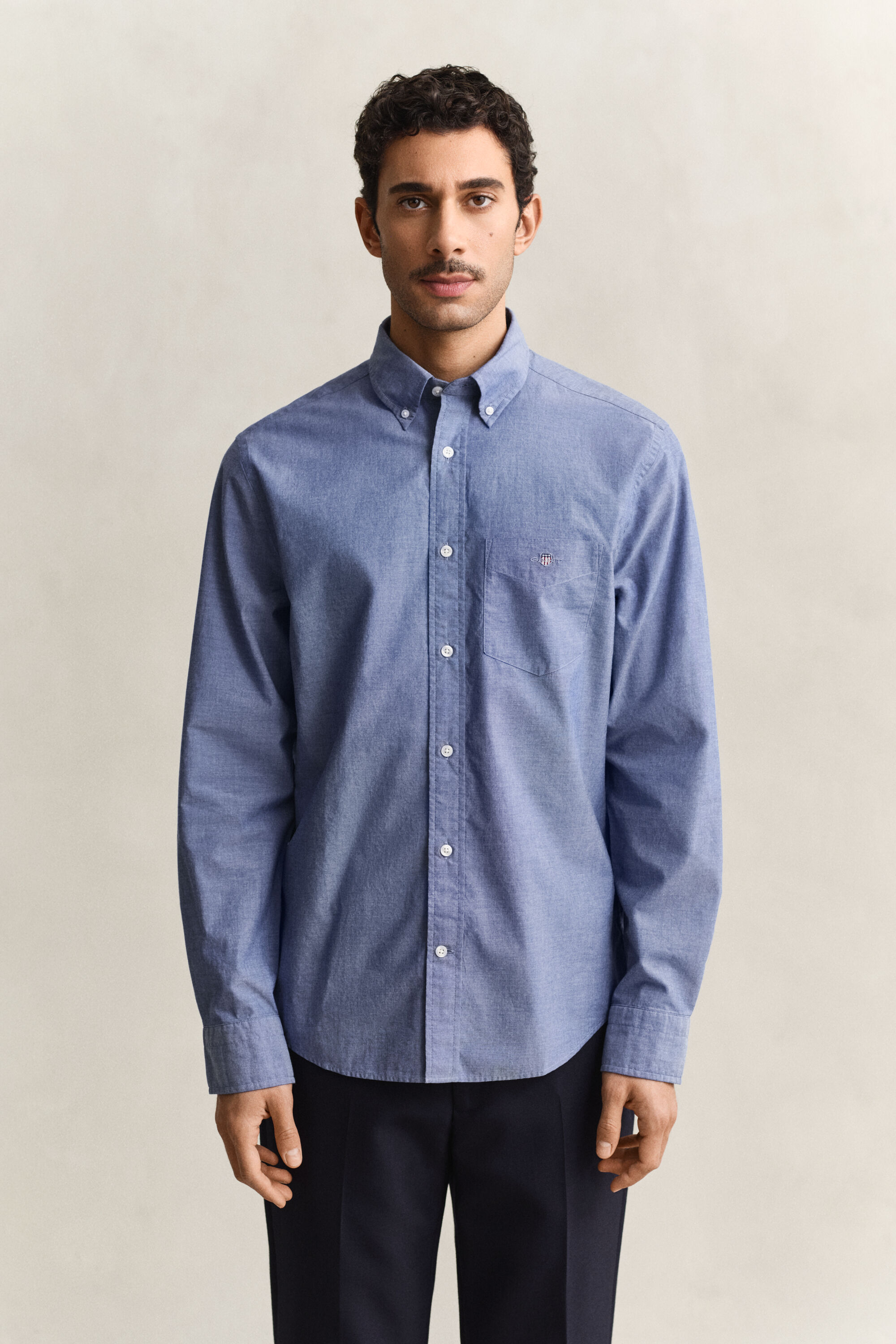 Chemise regular classique en popeline