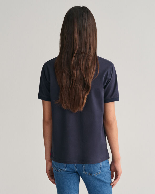 Polo en coton piqu&eacute; contrastant Teens