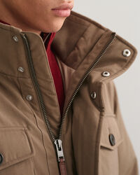 Veste style militaire en flanelle rembourrée