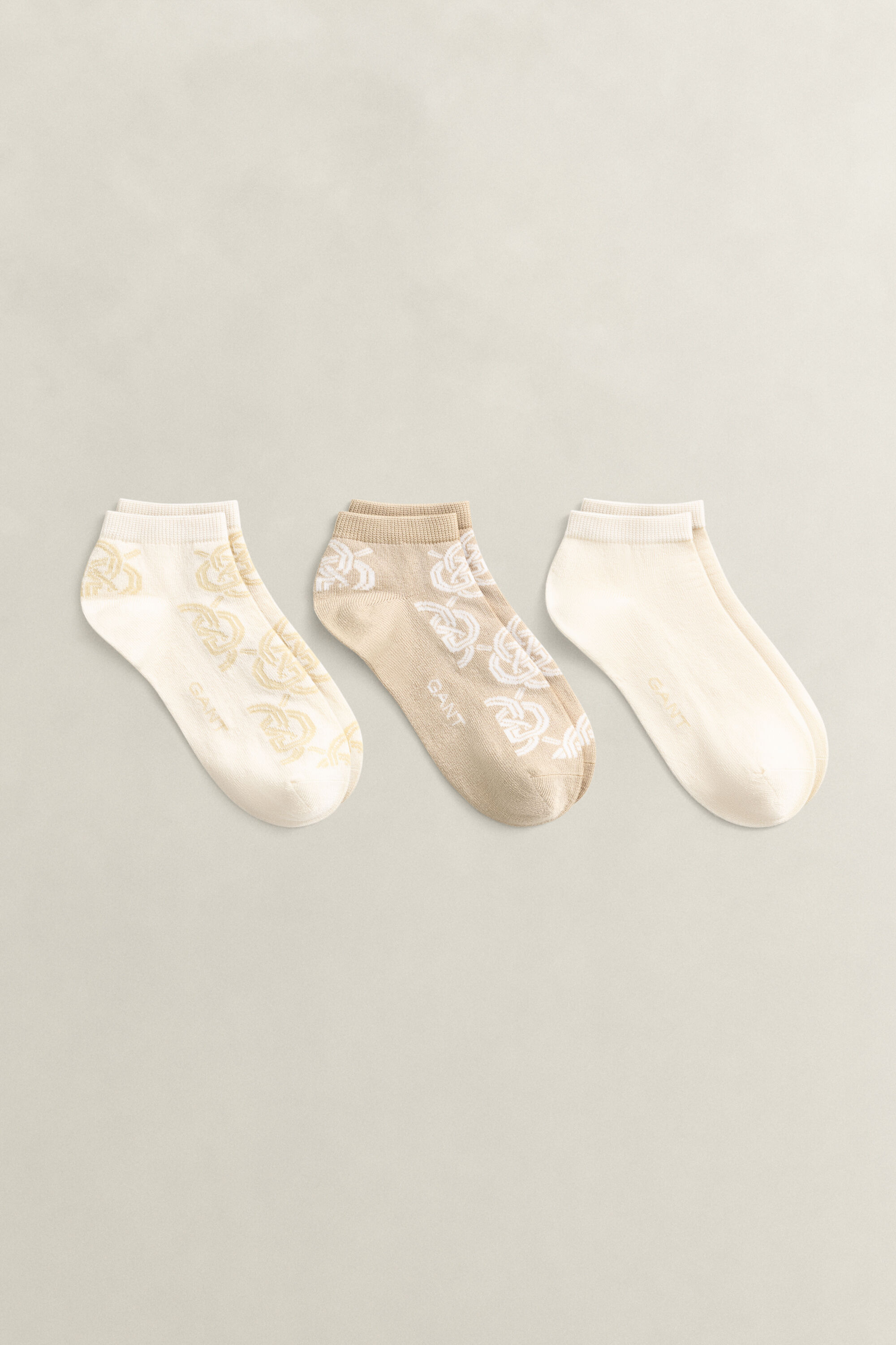 Lot de 3 paires de socquettes Monogram