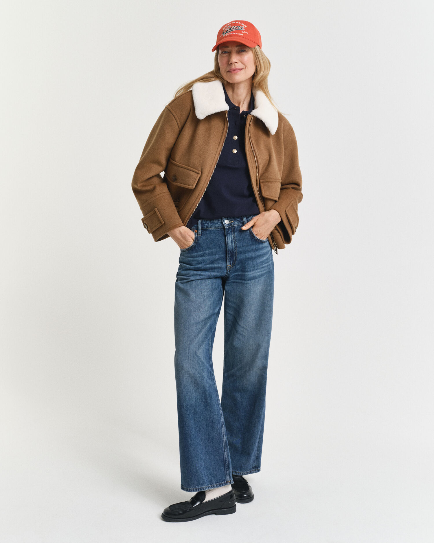 Polo en coton piqué à manches longues