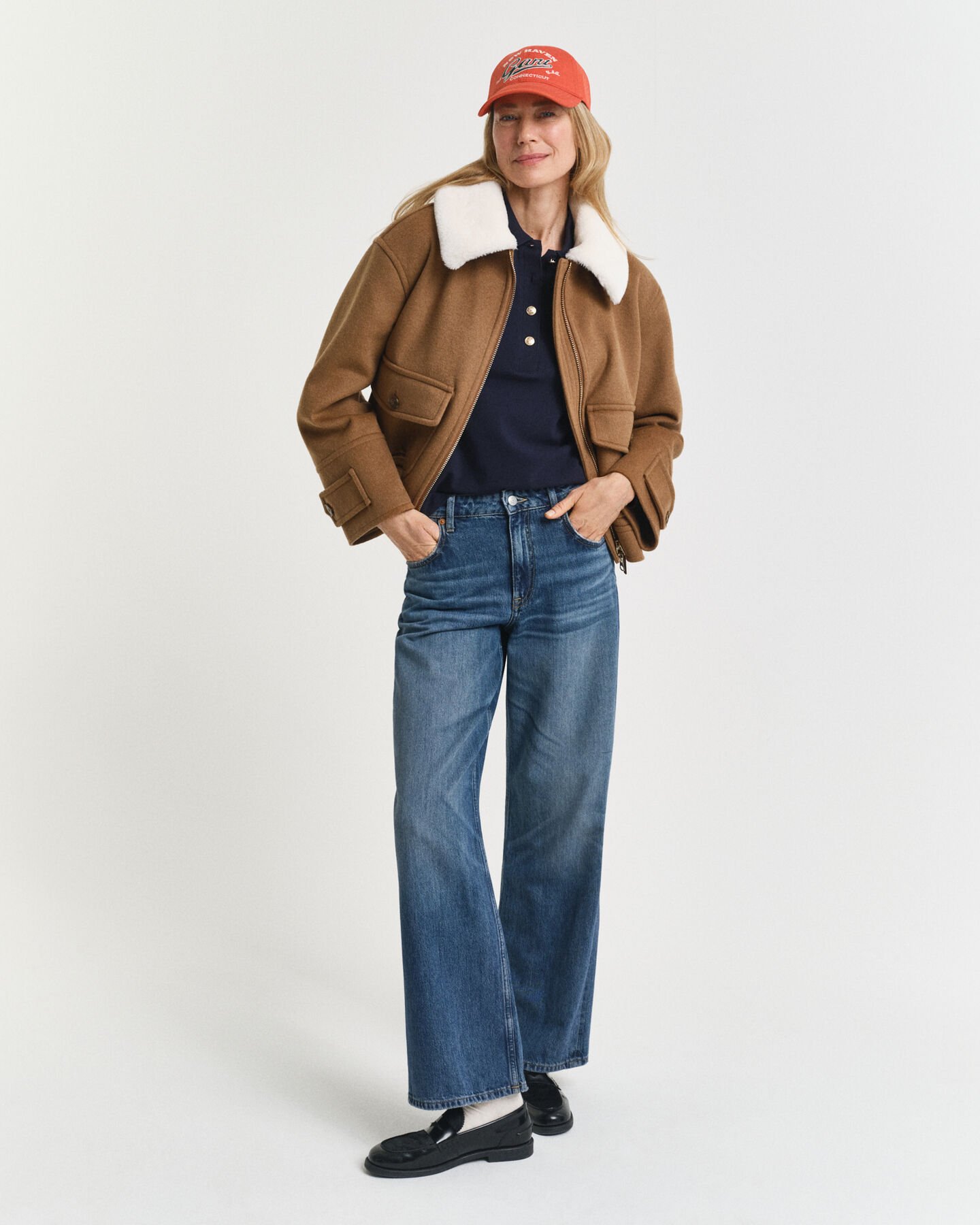 Polo en coton piqué à manches longues