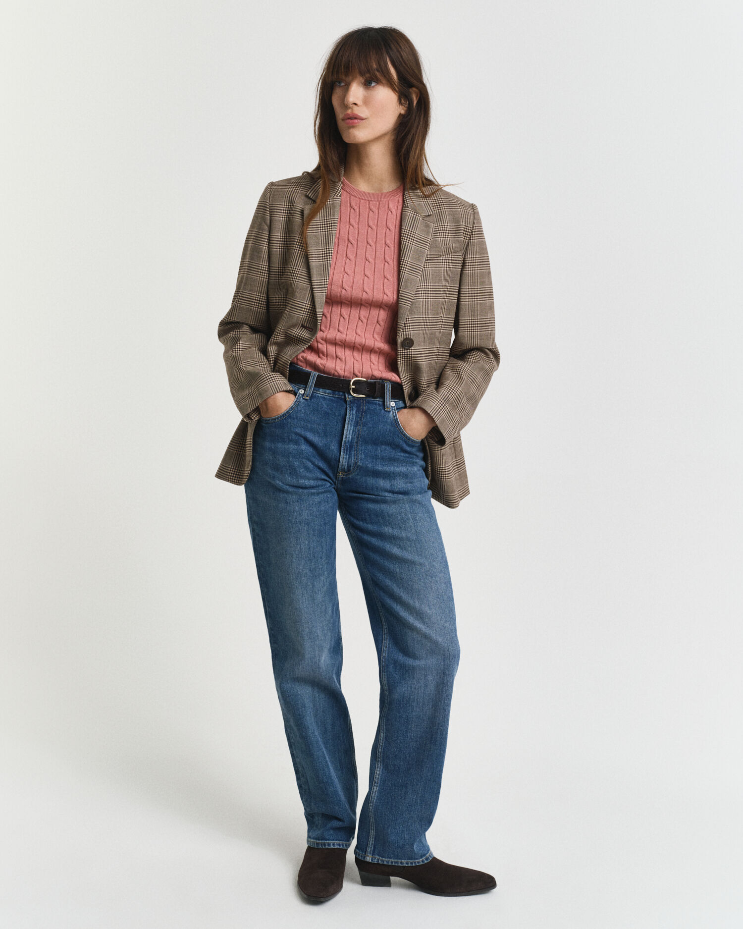 Pull à manches courtes en maille torsadée