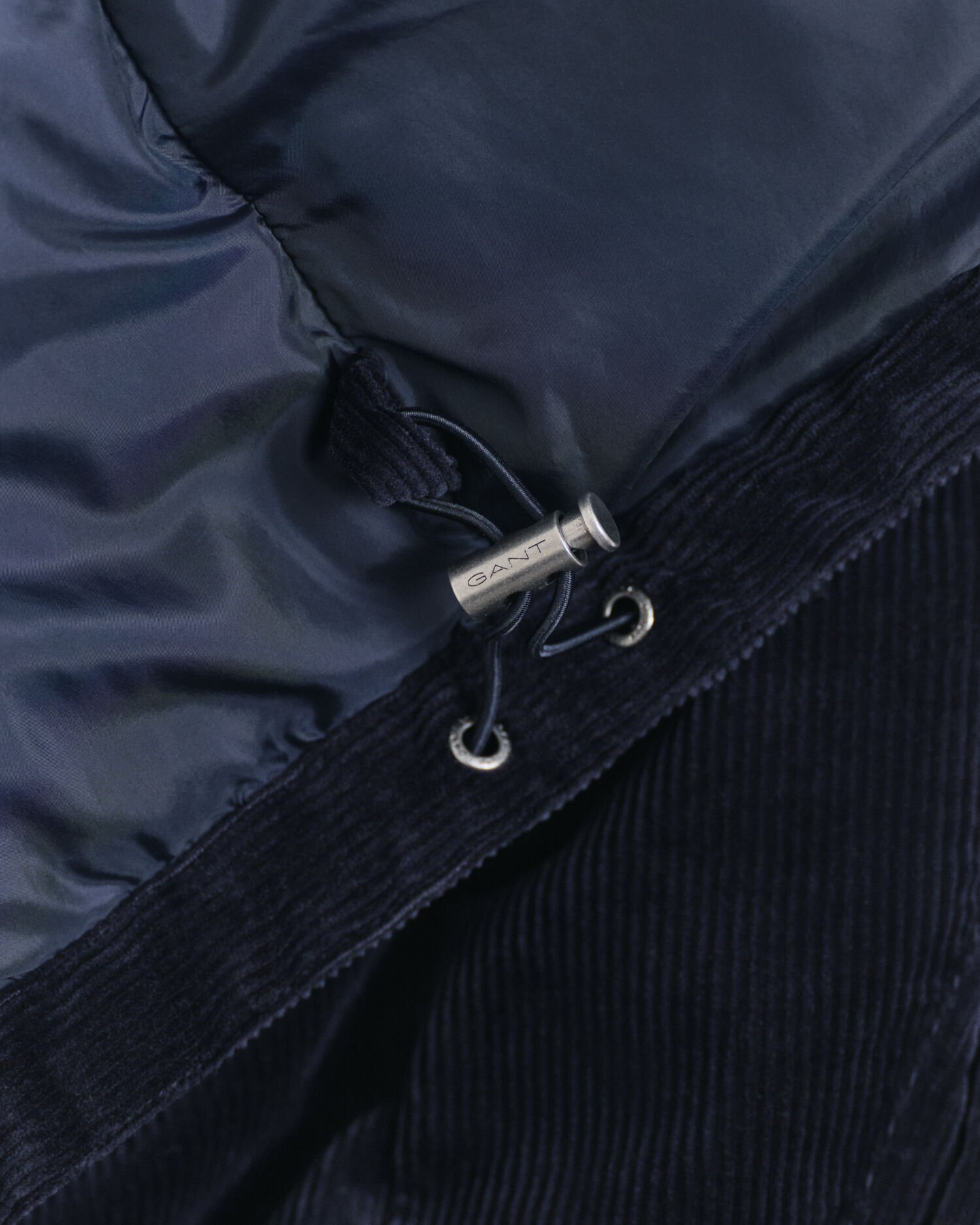 Doudoune en velours côtelé