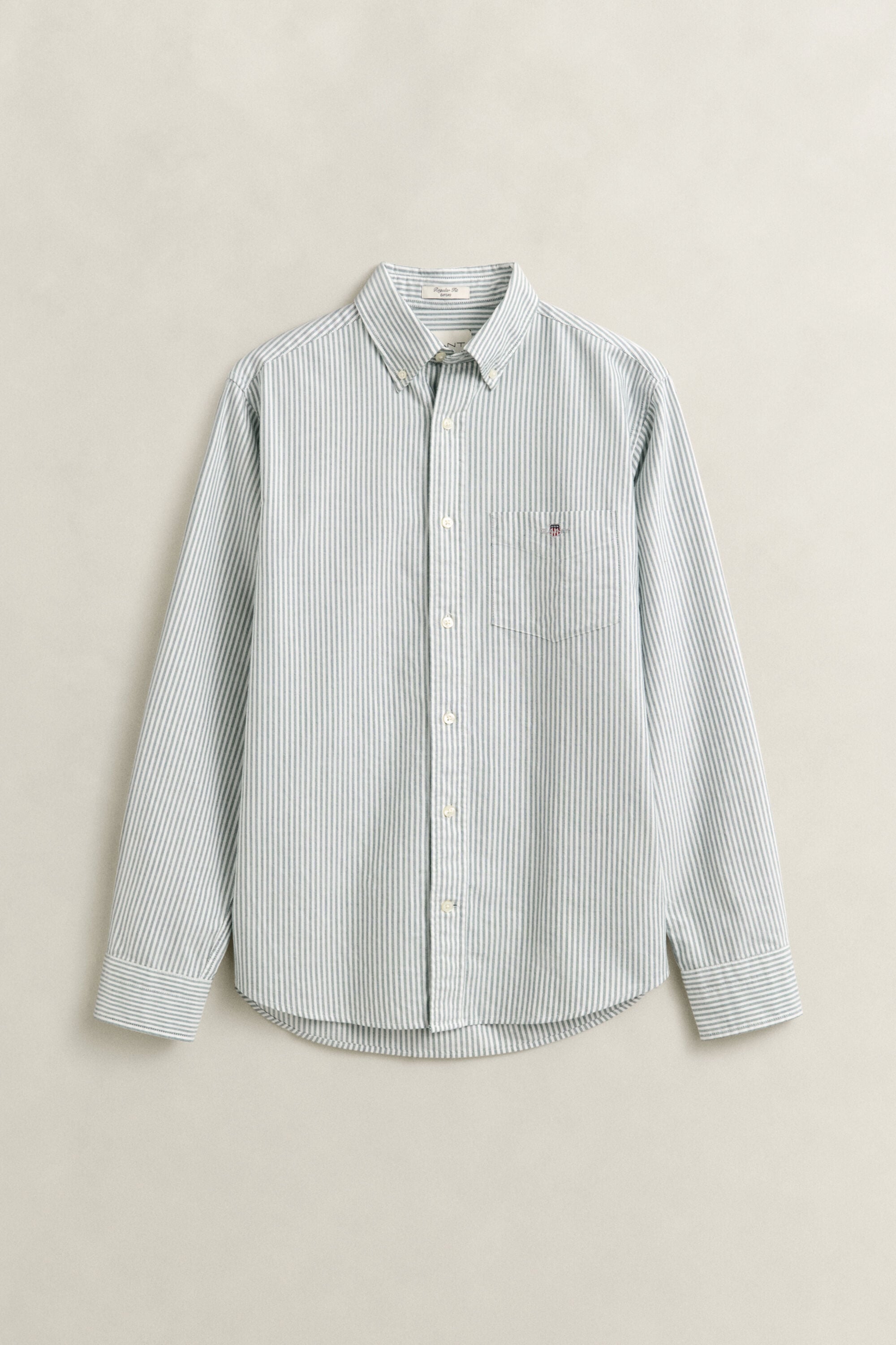 Chemise en coton Oxford regular classique à rayures