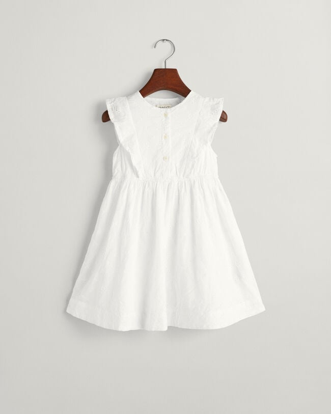 Robe en broderie anglaise &agrave; volants Girls