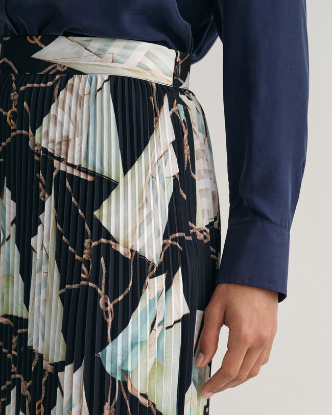 Jupe plissée à imprimé Sailing