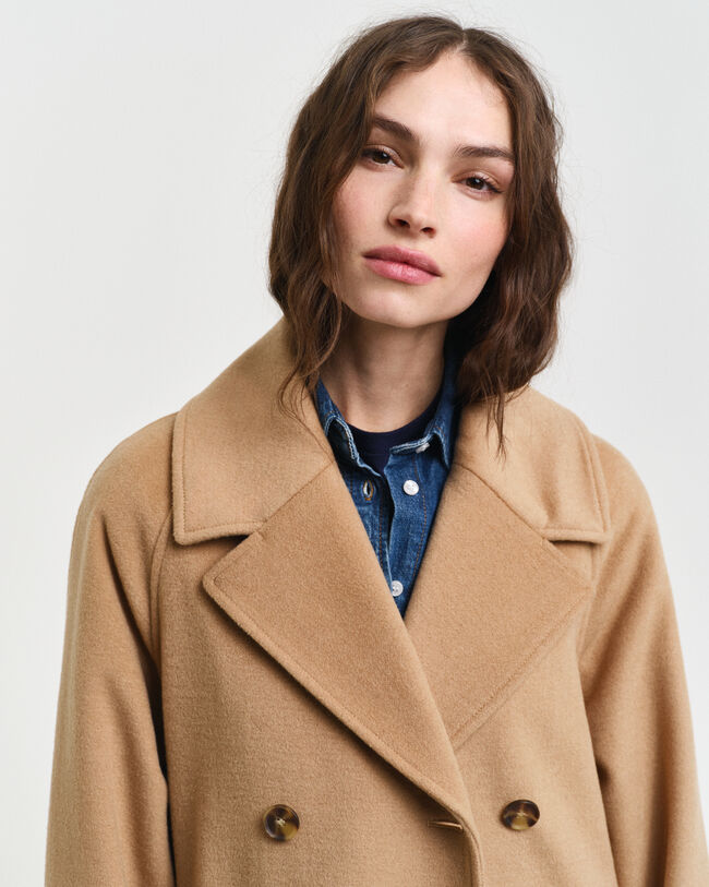 Trench-coat en laine